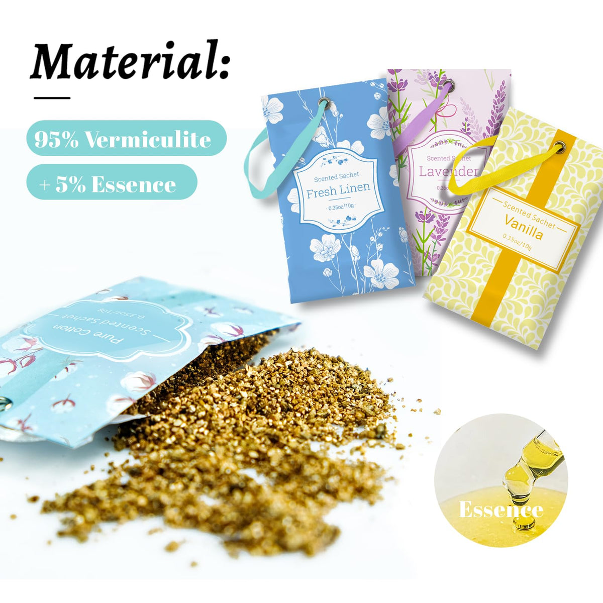 Scented Sachets for Drawers and Closets (16 Count)