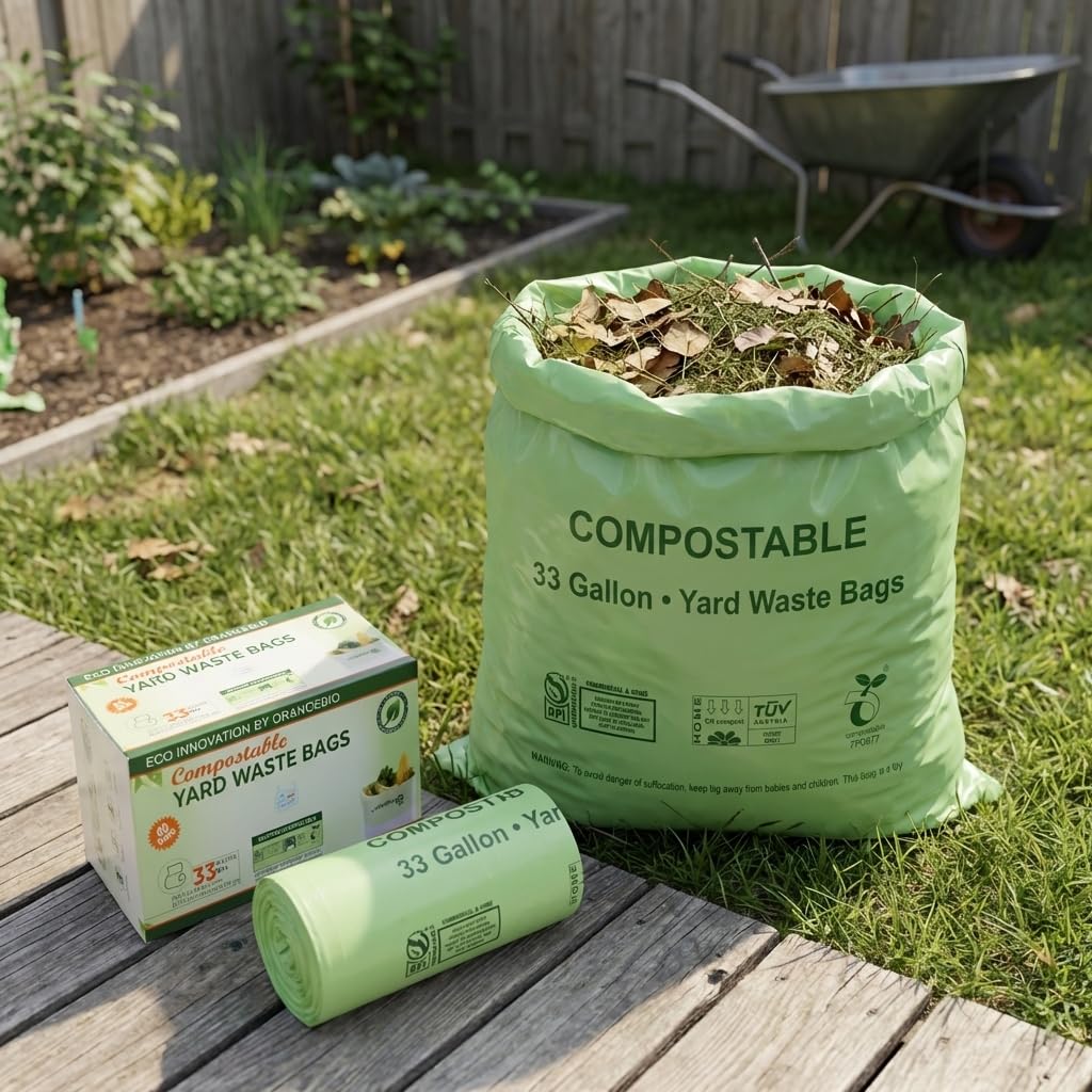 33 Gallon Compostable Trash Bags (40 Count)