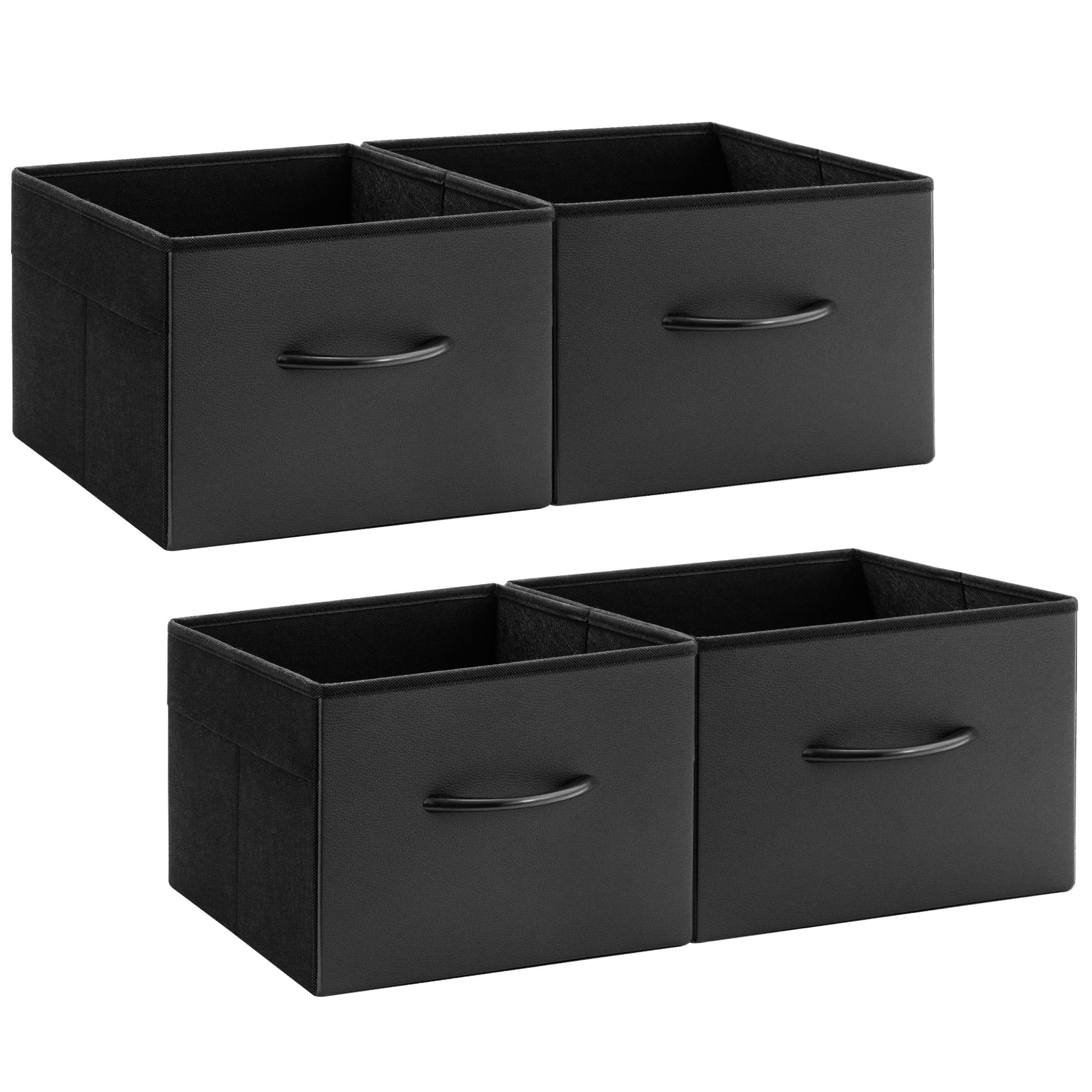Black Storage Bins (4 Count)