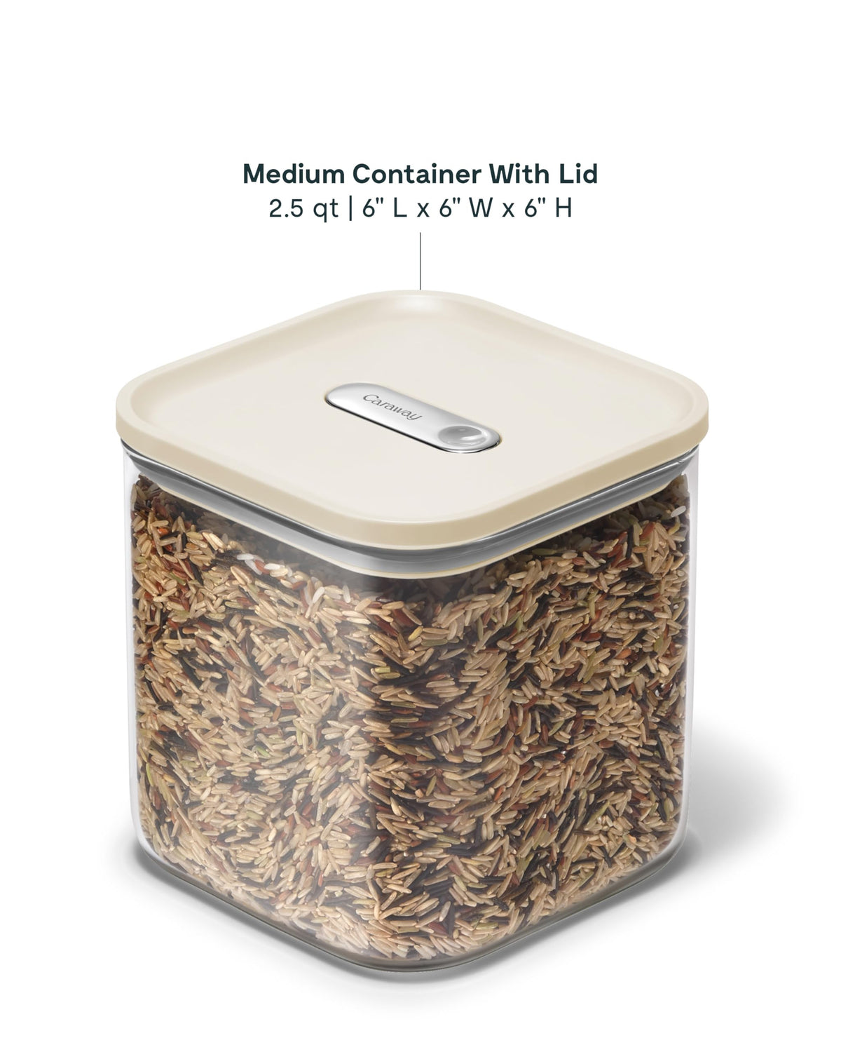 2.5 qt Glass Airtight Food Storage Container with Lid
