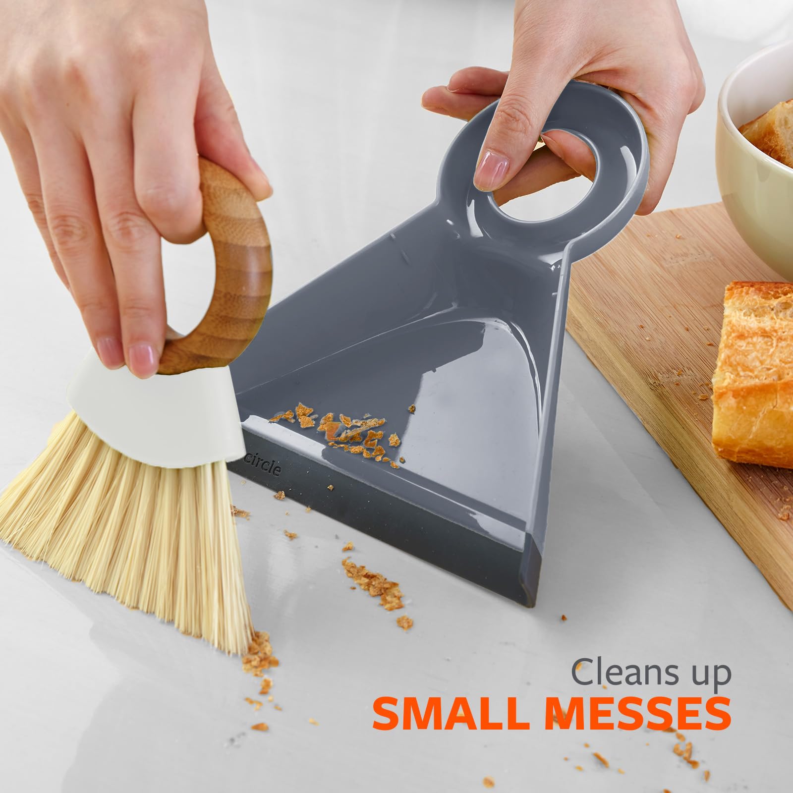 Tiny Team Mini Compact Brush & Dustpan Set