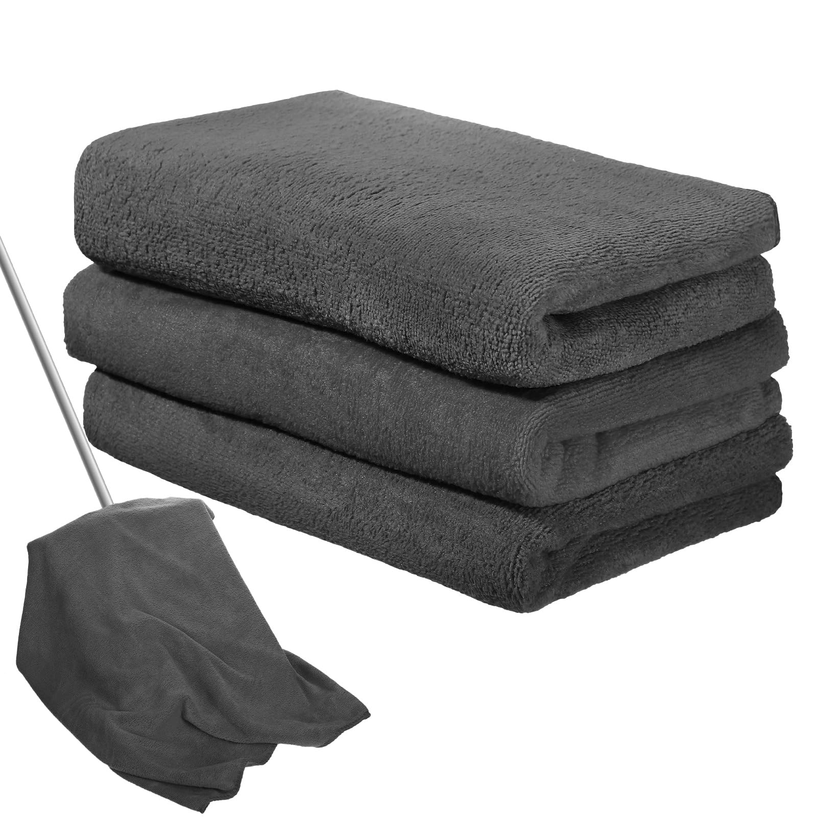 3 Pcs Extra Large Microfiber Cleaning Cloth 30" x 20" Washable Reusable Microfiber Towel Streak Free Lint Free Cloth for Cleaning Home Glass Office Window Bathrooms (3 Count)