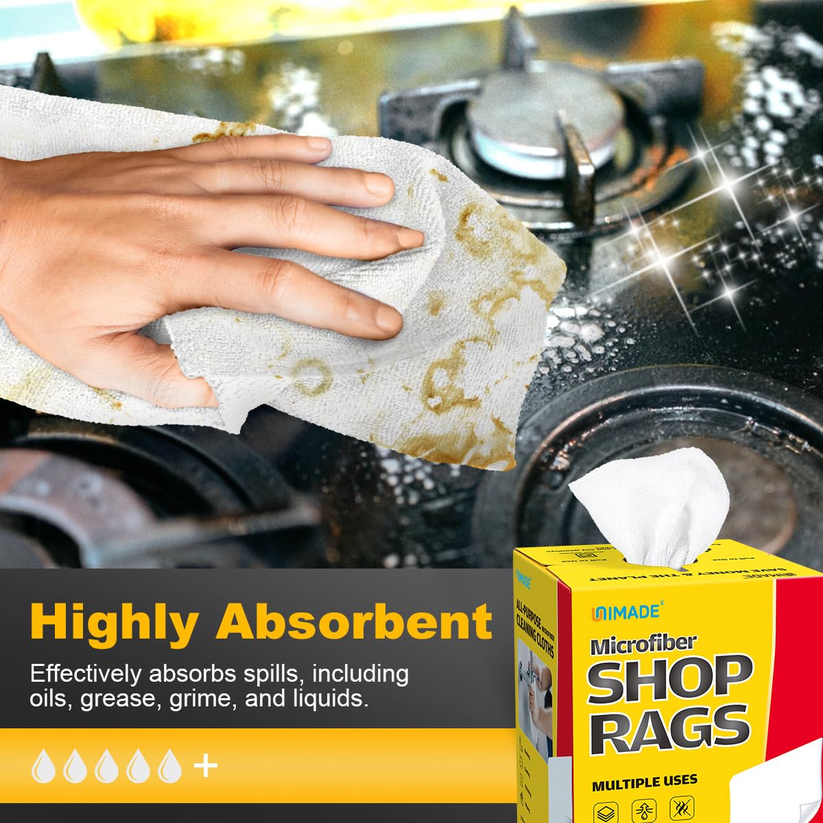 Shop Rags 2 Boxes (200 Count)