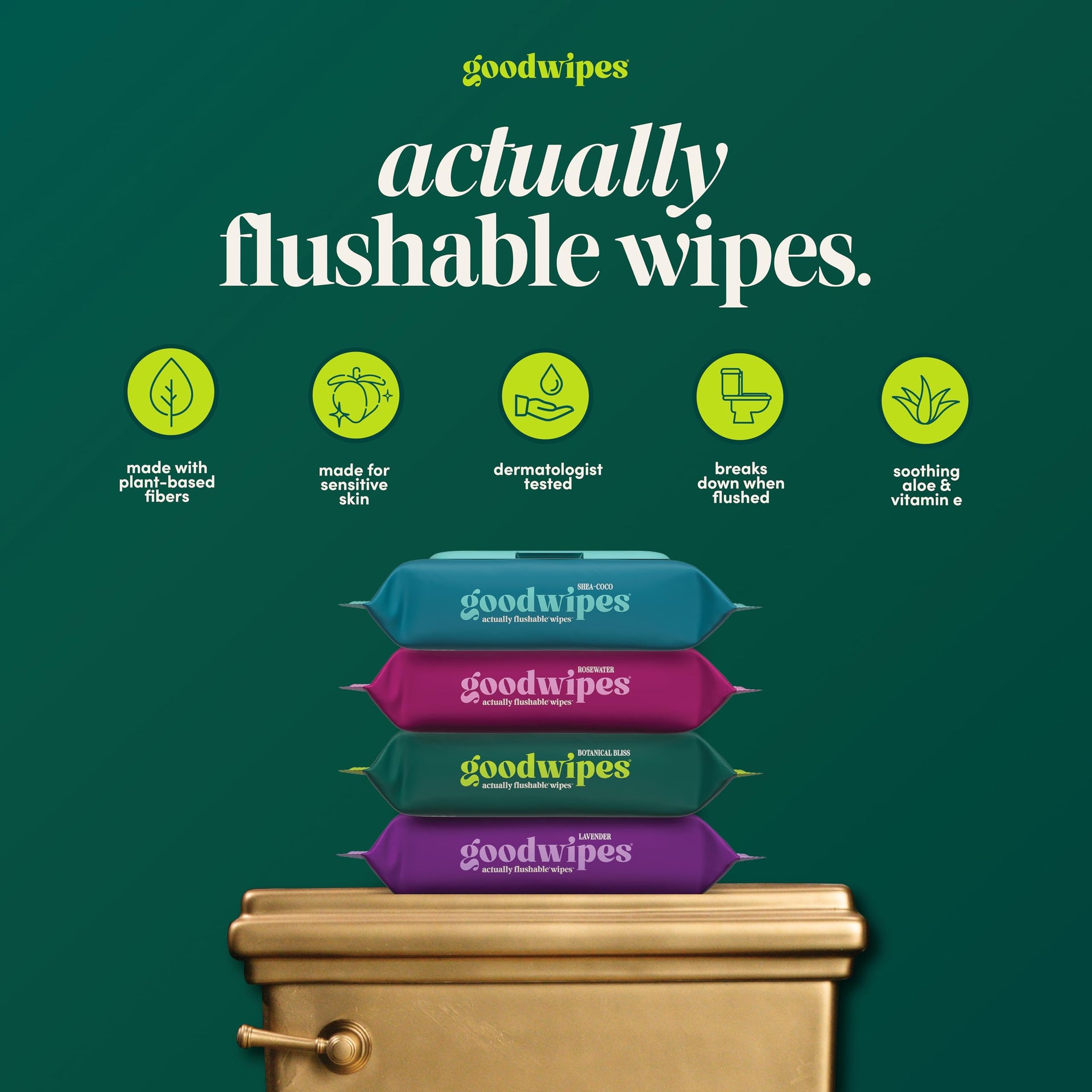 Flushable Wipes (150 Count)