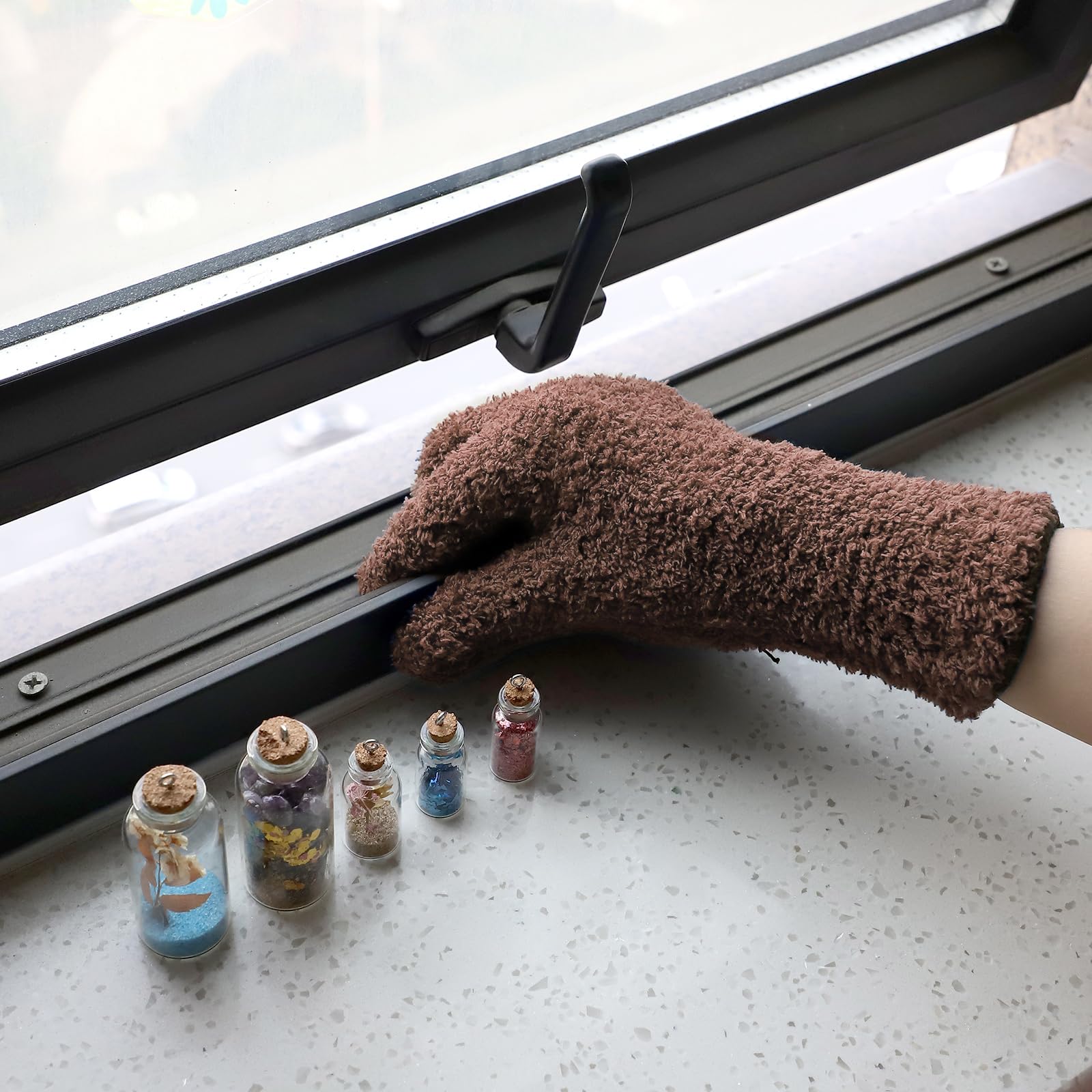 2 Pairs Microfiber Gloves for Plants (2 Count)