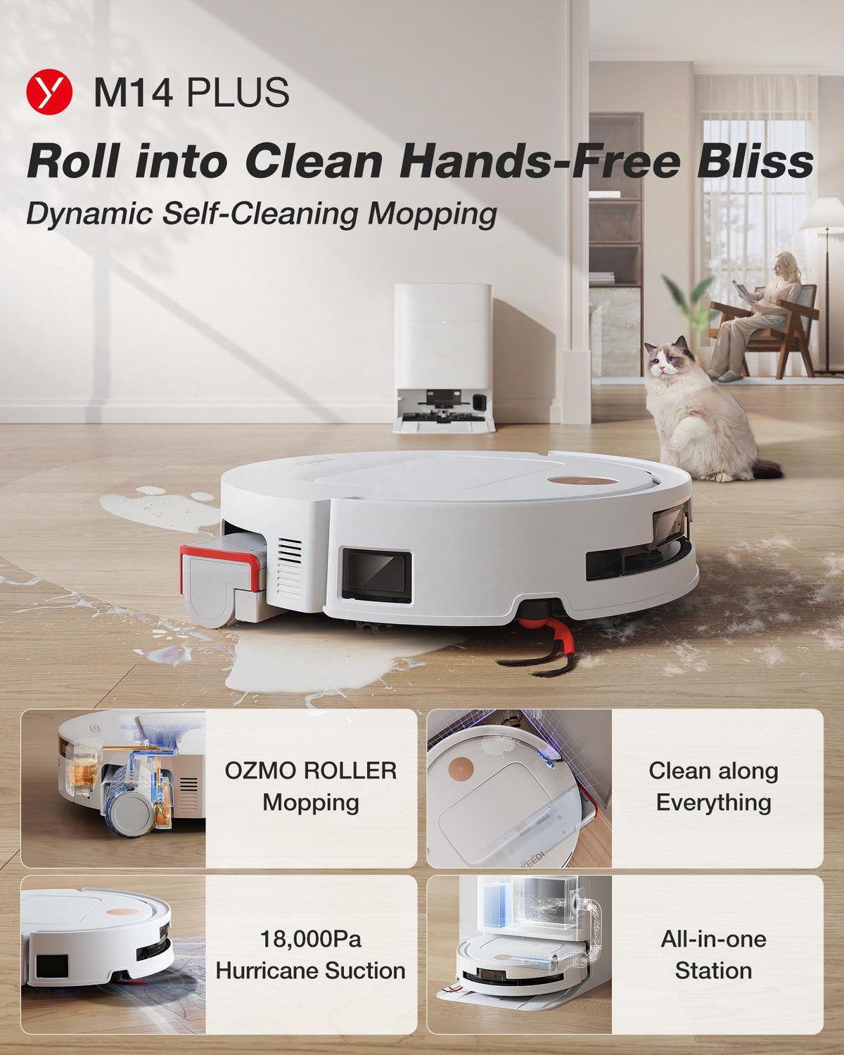 by ECOVACS M14 Plus Robot Vacuum and Mop