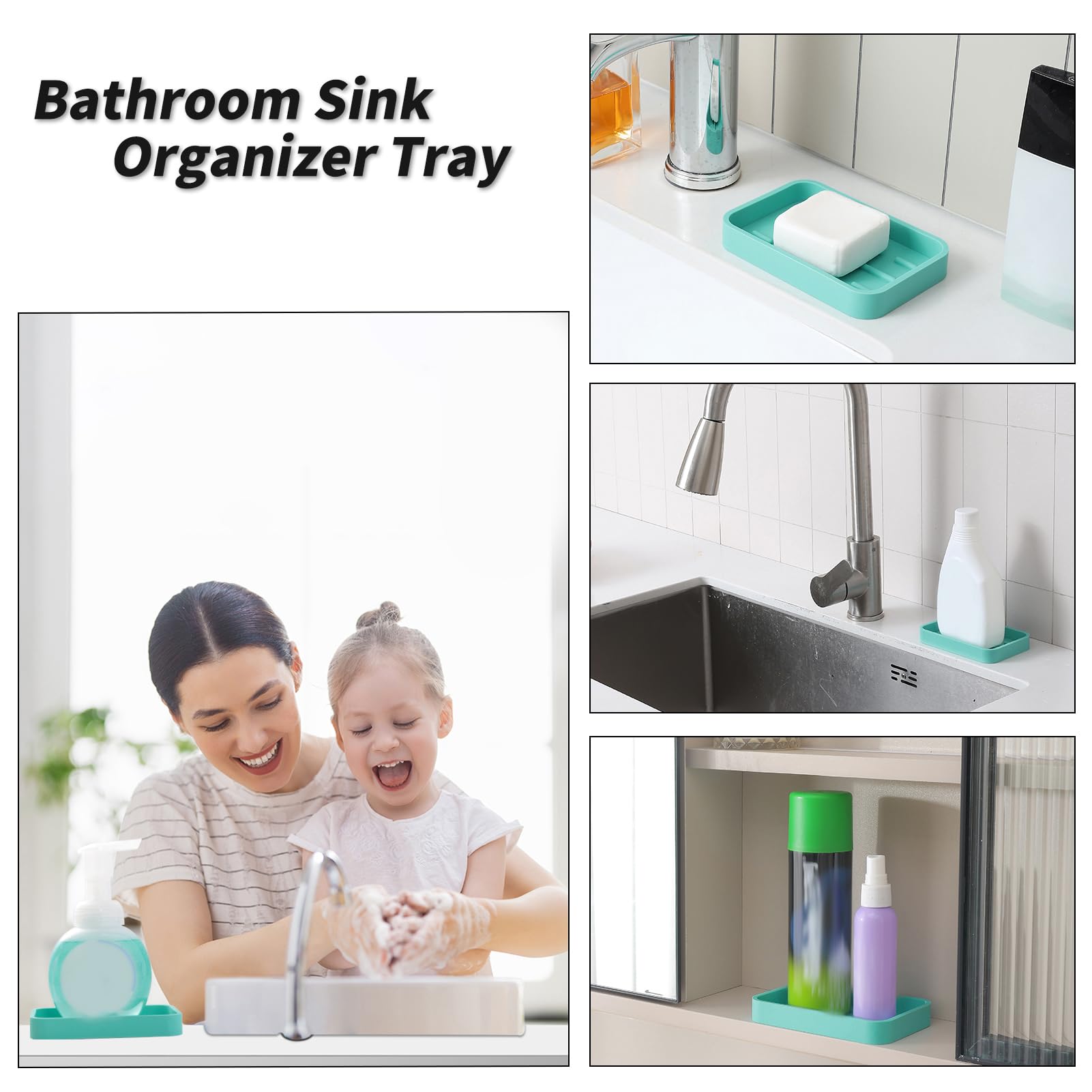Silicone Kitchen Sink Organizer Tray for Multiple Usage
