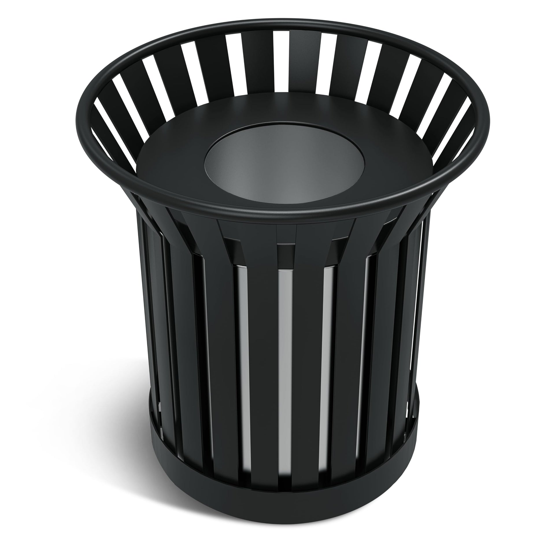 25.2IN Large Round Large Outdoor Trash Can