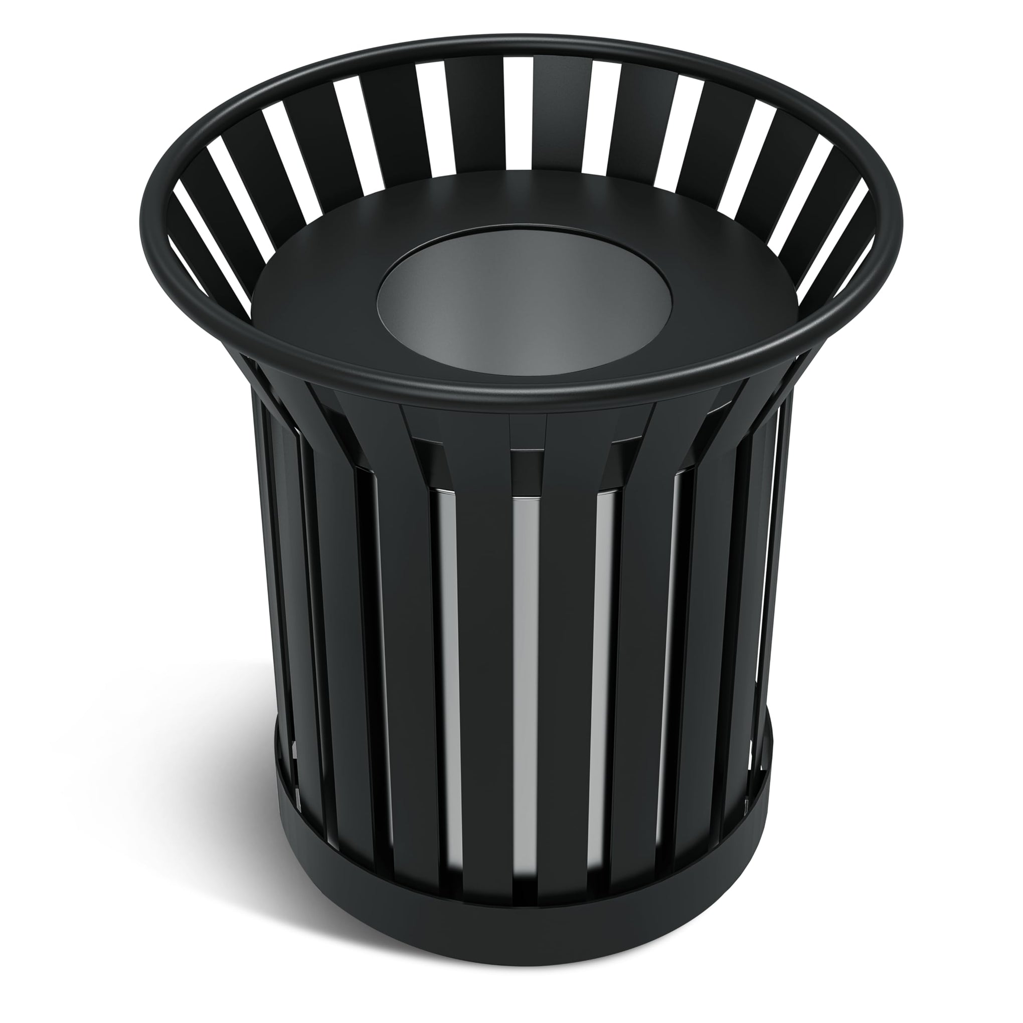 25.2IN Large Round Large Outdoor Trash Can
