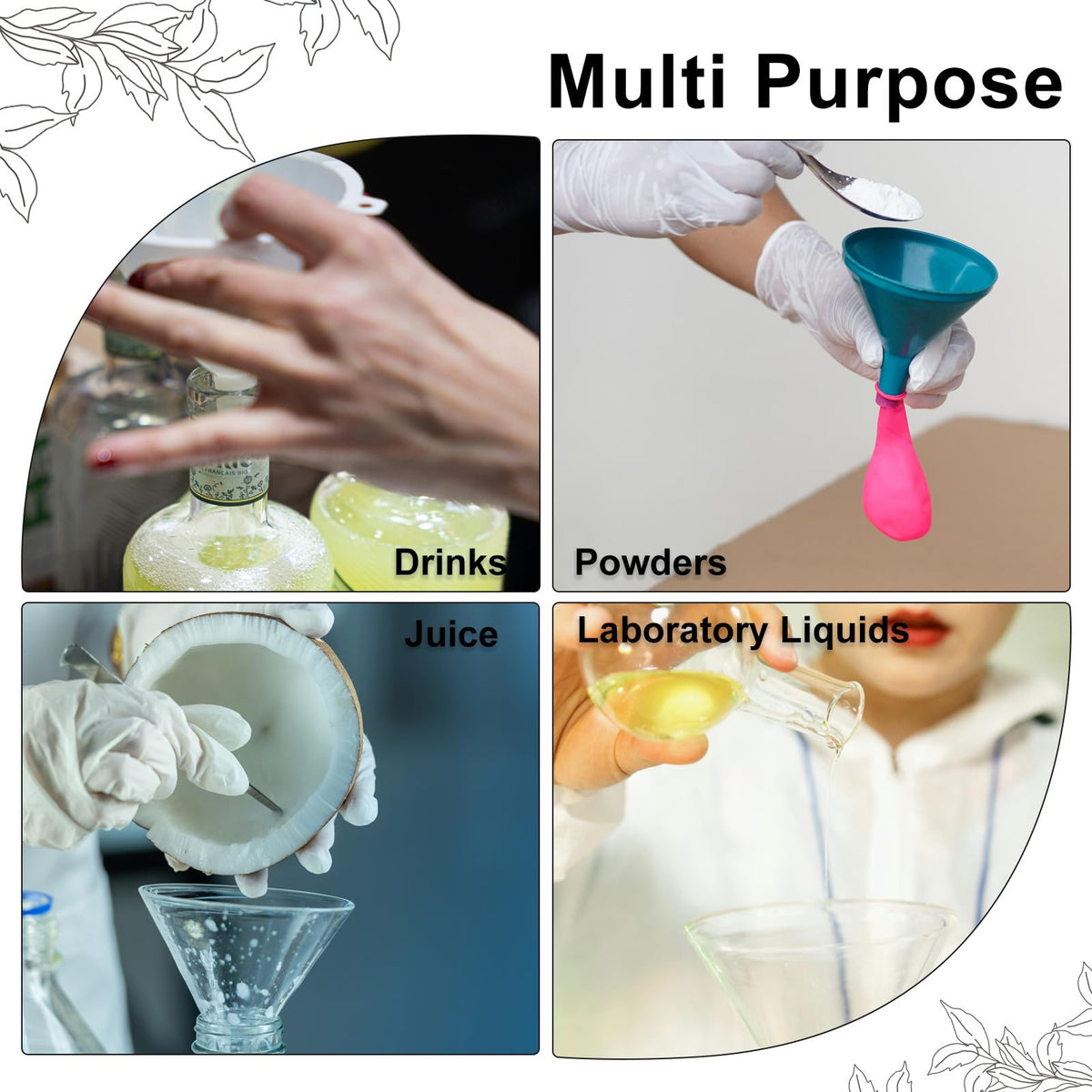 3.5 Inch Clear Plastic Funnel