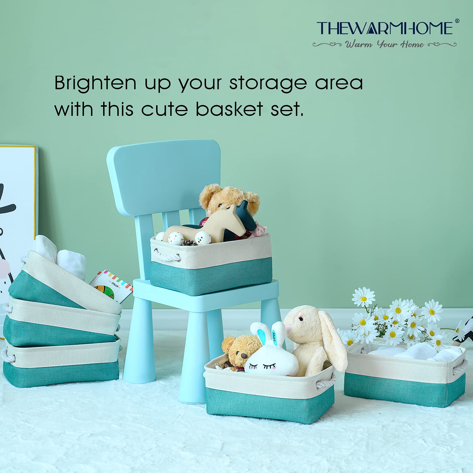 Storage Bins for Shelves (6 Count)