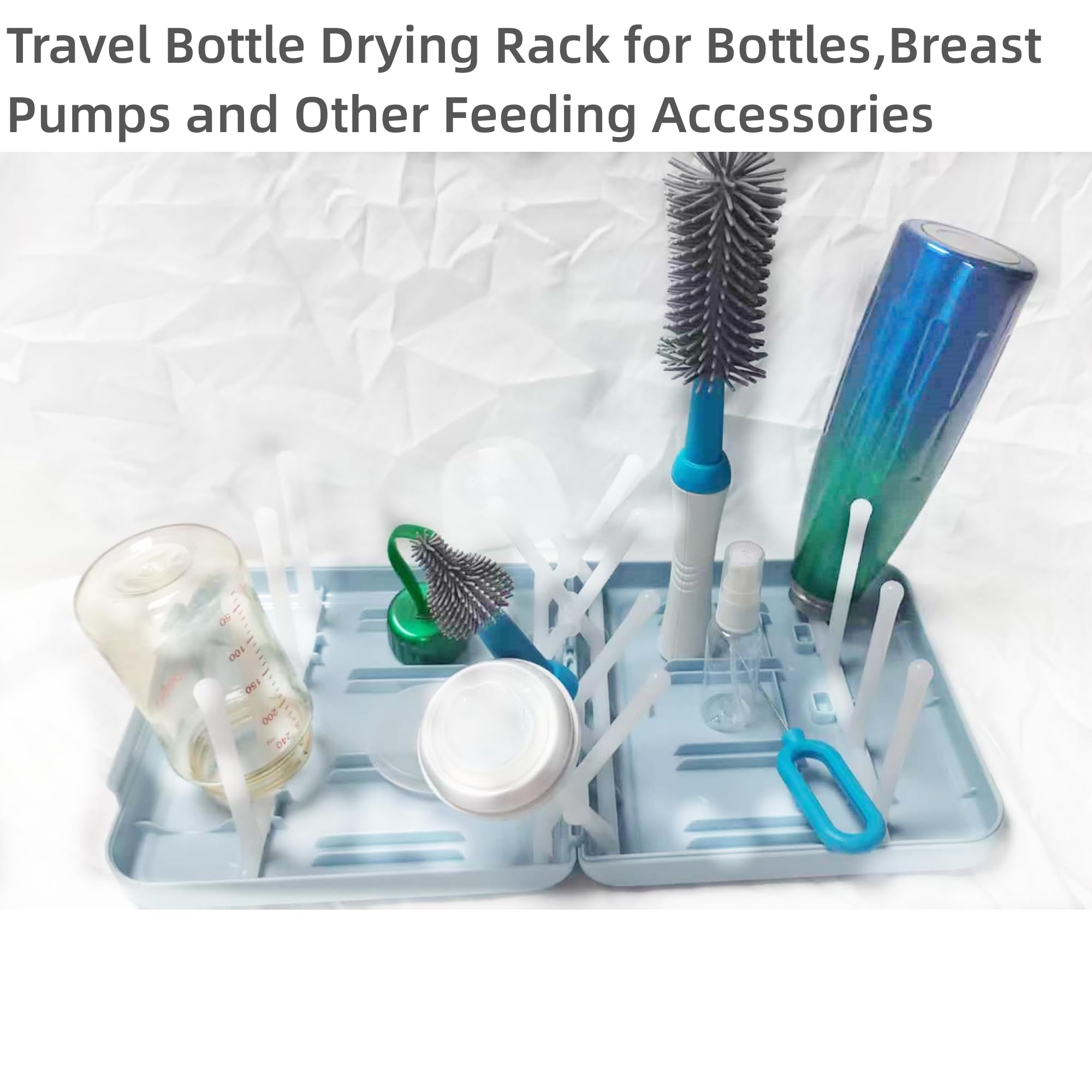 Travel Bottle Drying Rack Space Saving