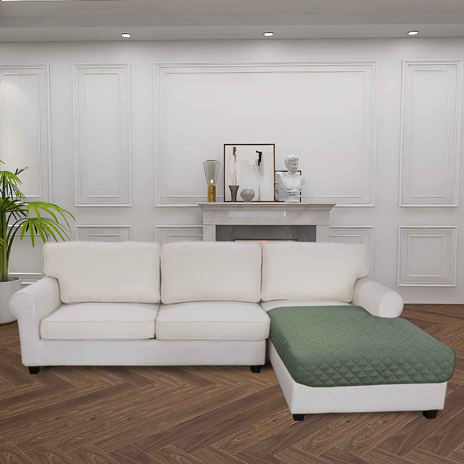 Sectional Couch Covers for Dogs L Shape Sofa Cover Reversible Sofa Slipcover Chaise Lounge Cover Furniture Protector Cover for Pets Dog Cat