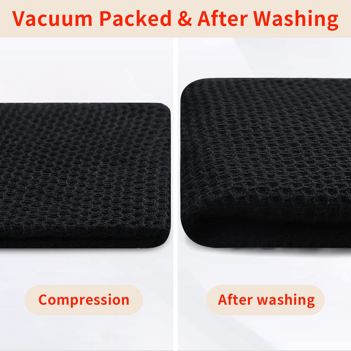 100% Cotton Waffle Weave Kitchen Dish Cloths 6 (6 Count)