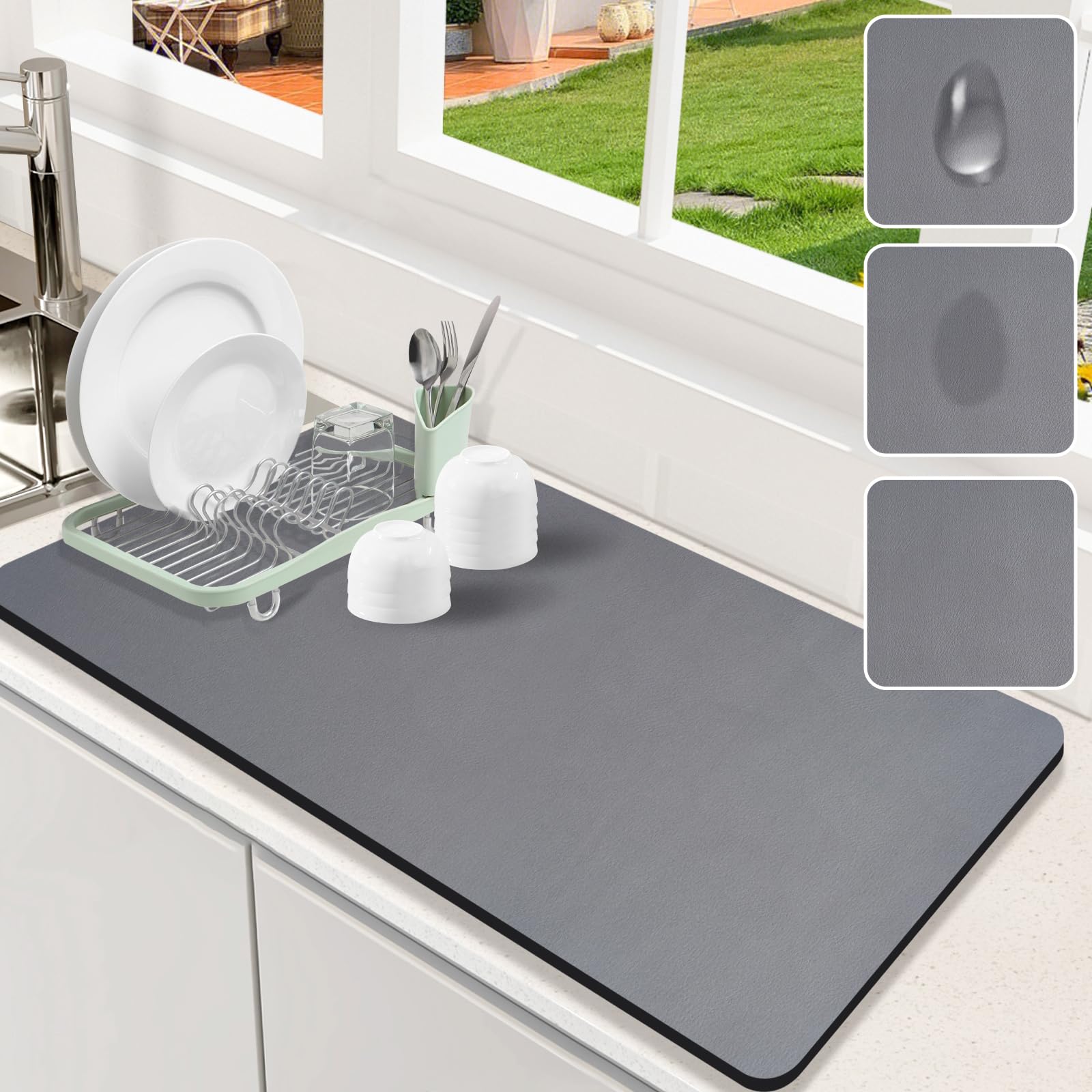 Dish Drying Mat for Kitchen Counter