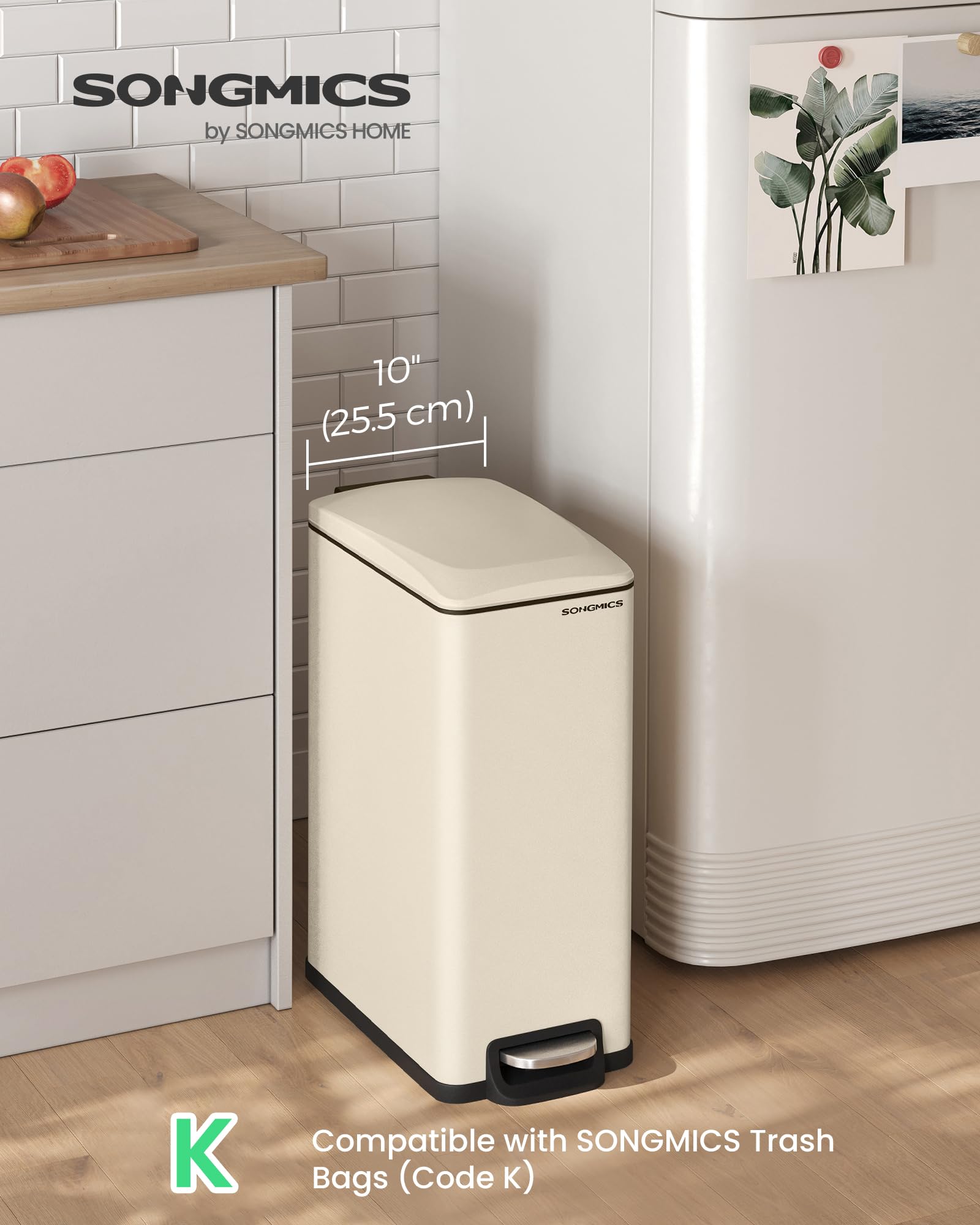 Kitchen Trash Can with Lid