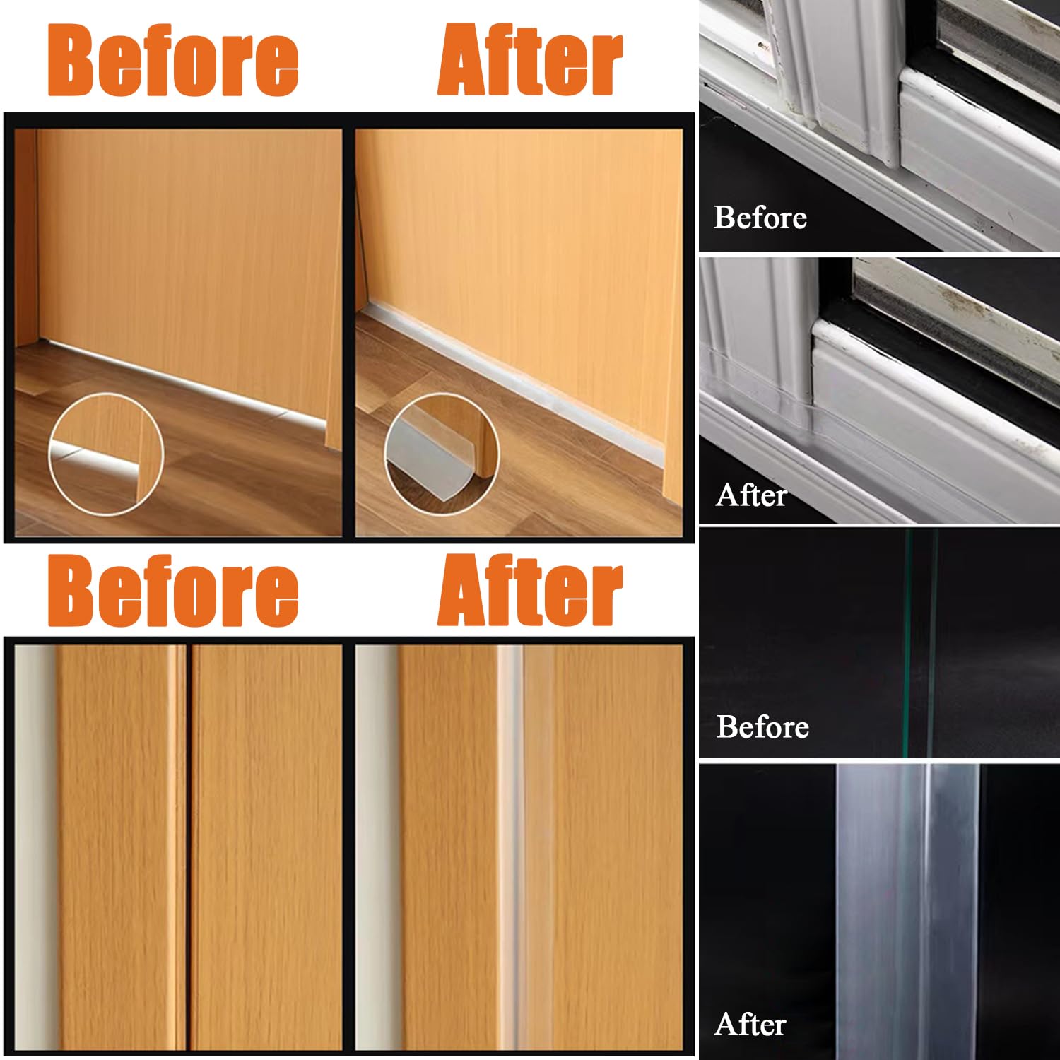 Silicone Weather Stripping Door Seal (16.4 Foot)