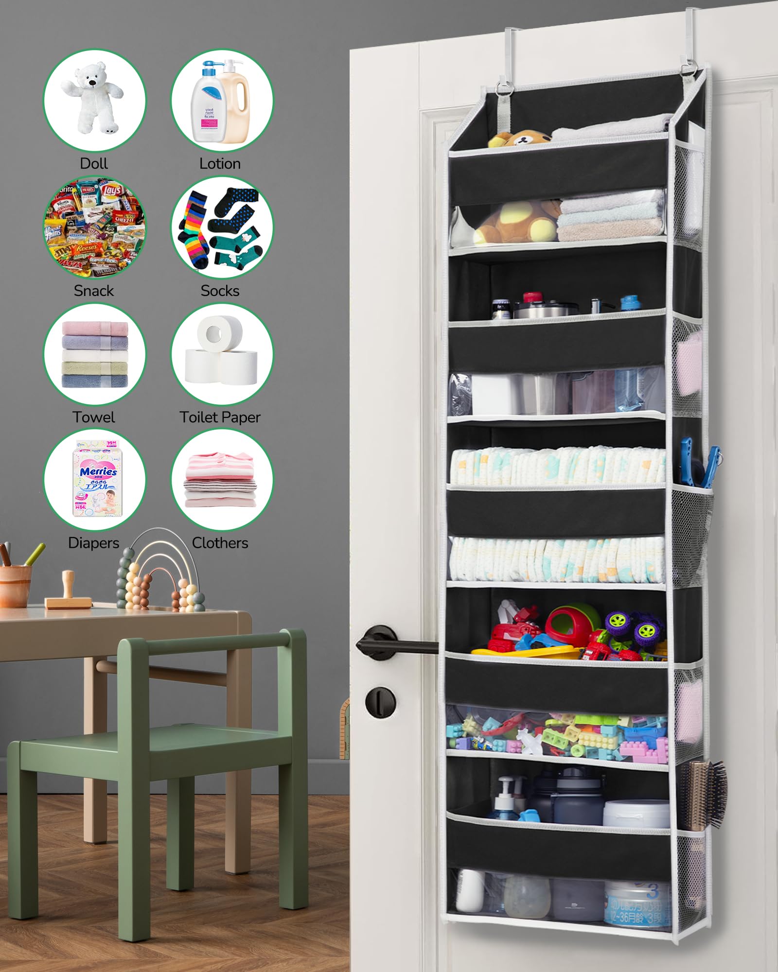 1 Pack Over The Door Organizer