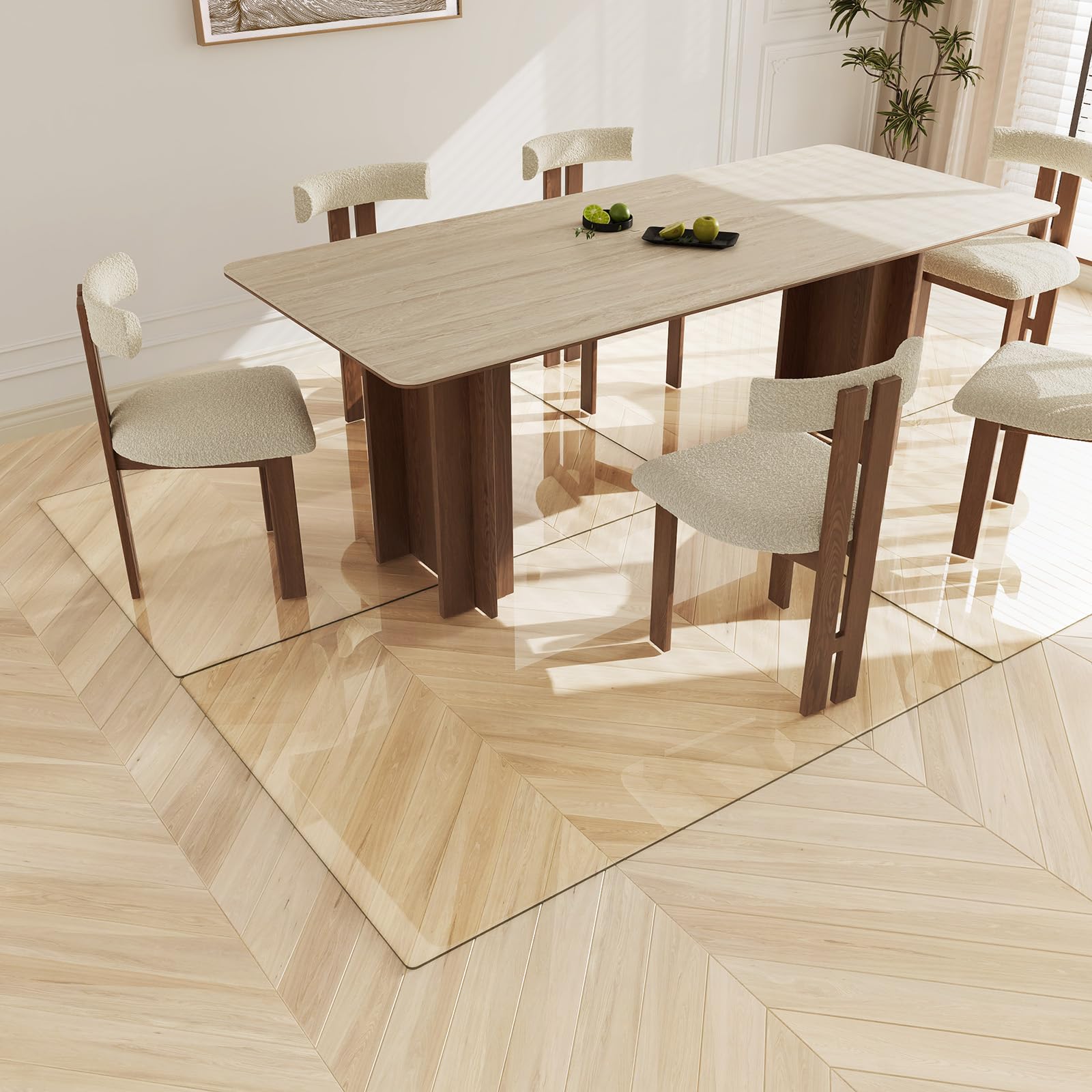 Tempered Glass Chair Mat 40"x60"
