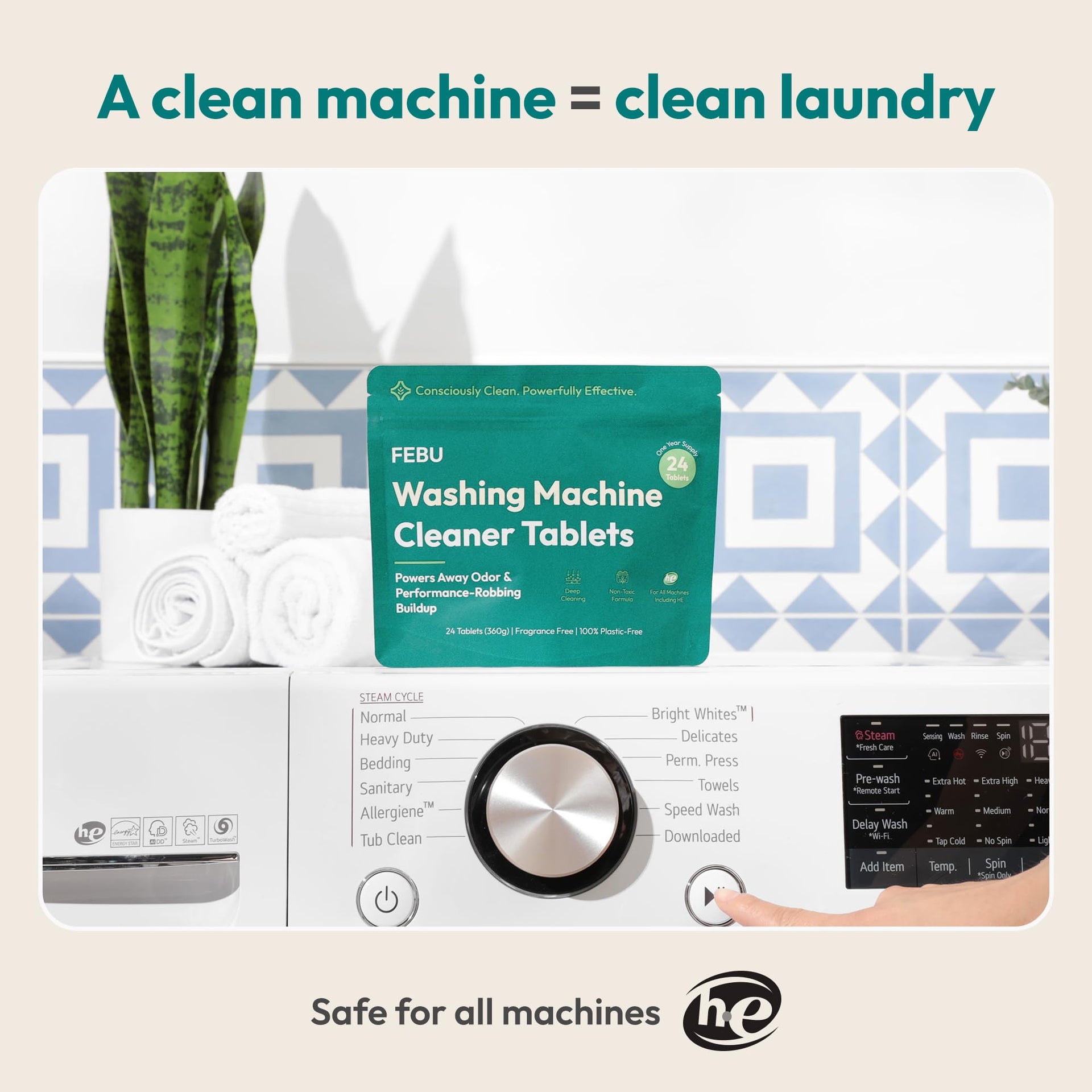 Washing Machine Cleaner Tablets (24 Count)