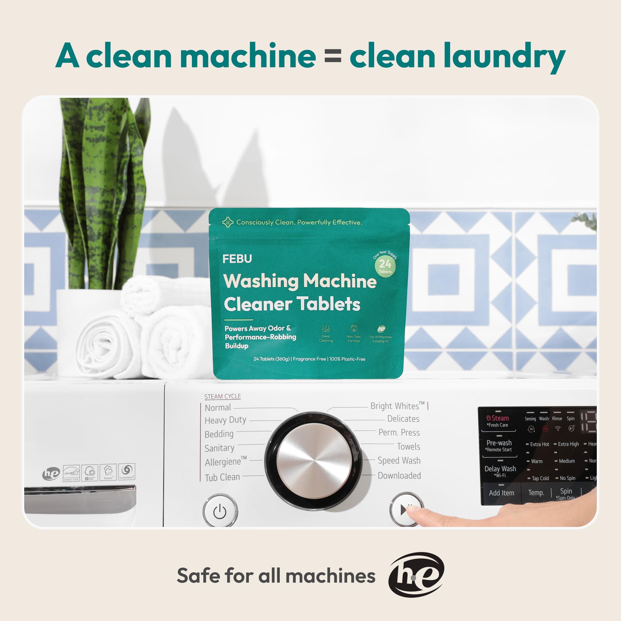 Washing Machine Cleaner Tablets (24 Count)