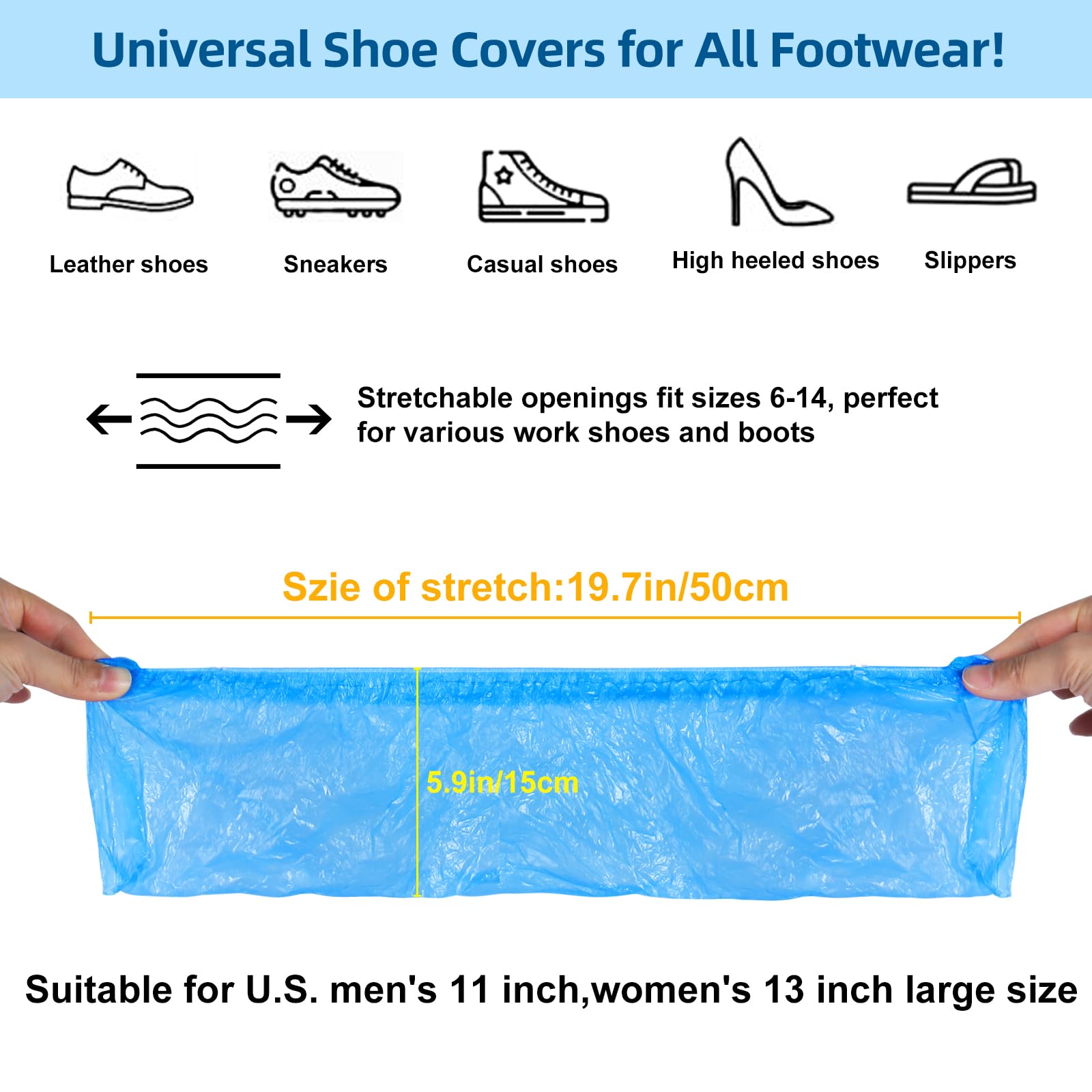 1000 Pcs Shoe Covers Disposable (1000 Count)