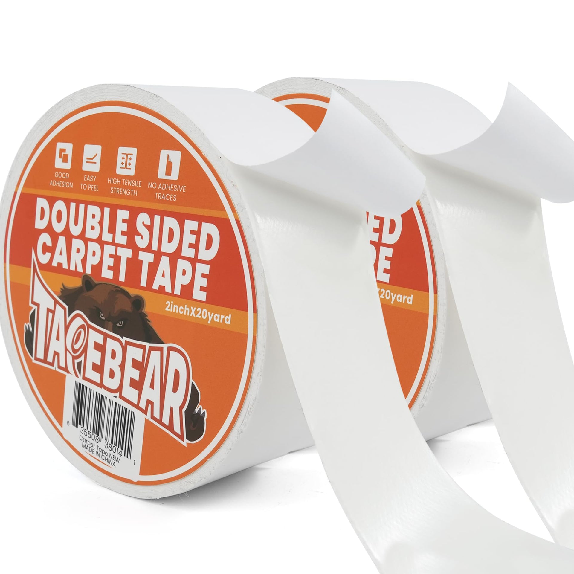 Double Sided Carpet Tape 2Inch x 20Yards (2 Count)