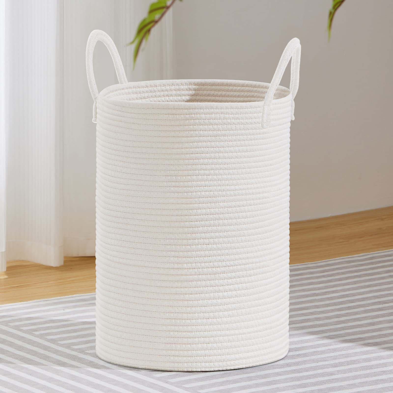 72L Tall Woven Laundry Basket Hamper