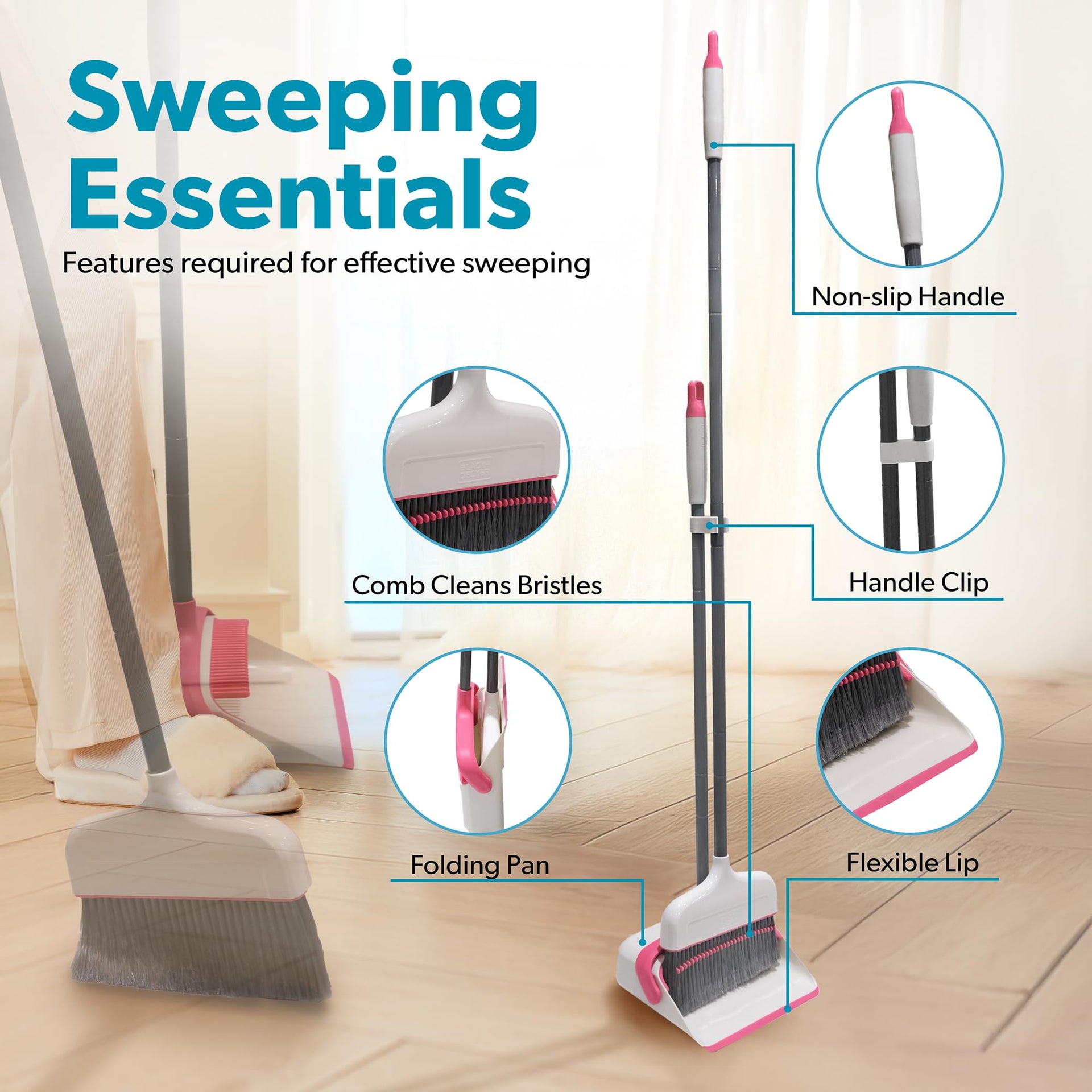Butler Broom & Dustpan Set
