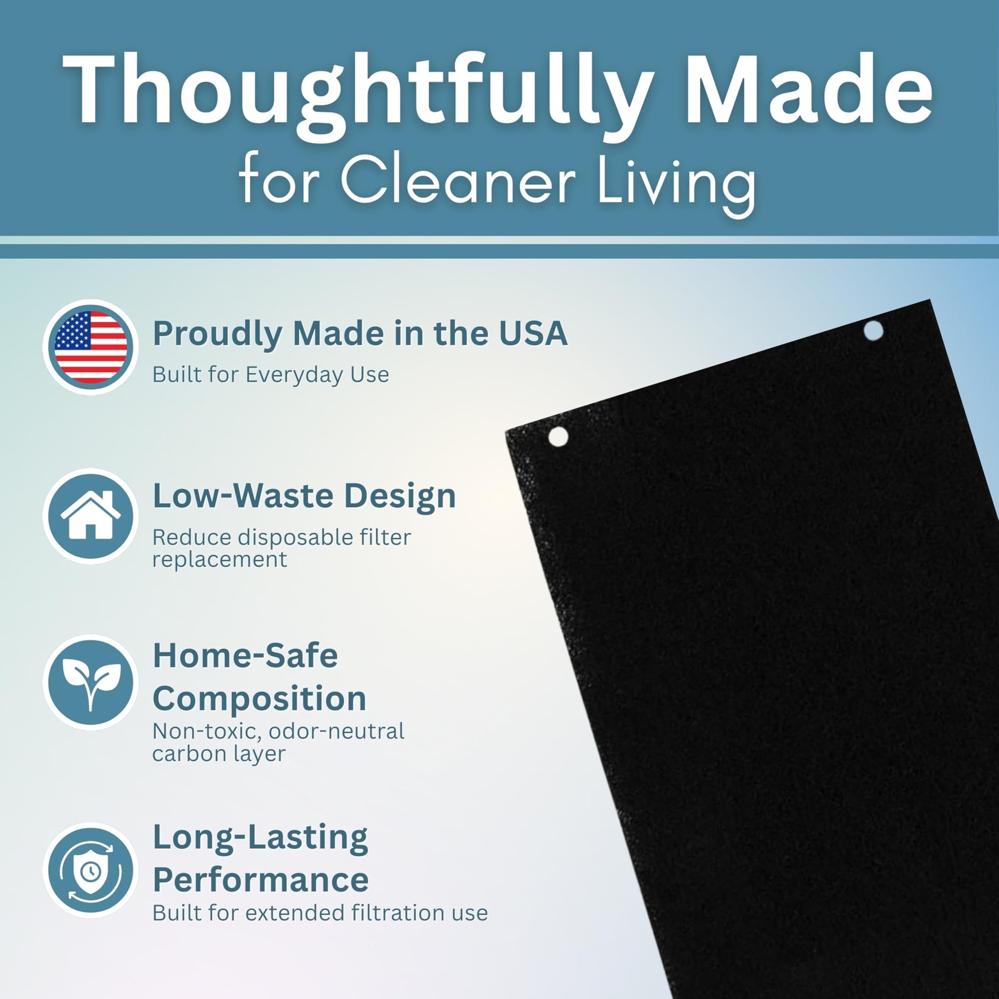 Activated Carbon Microwave Hood Filters (2 Count)