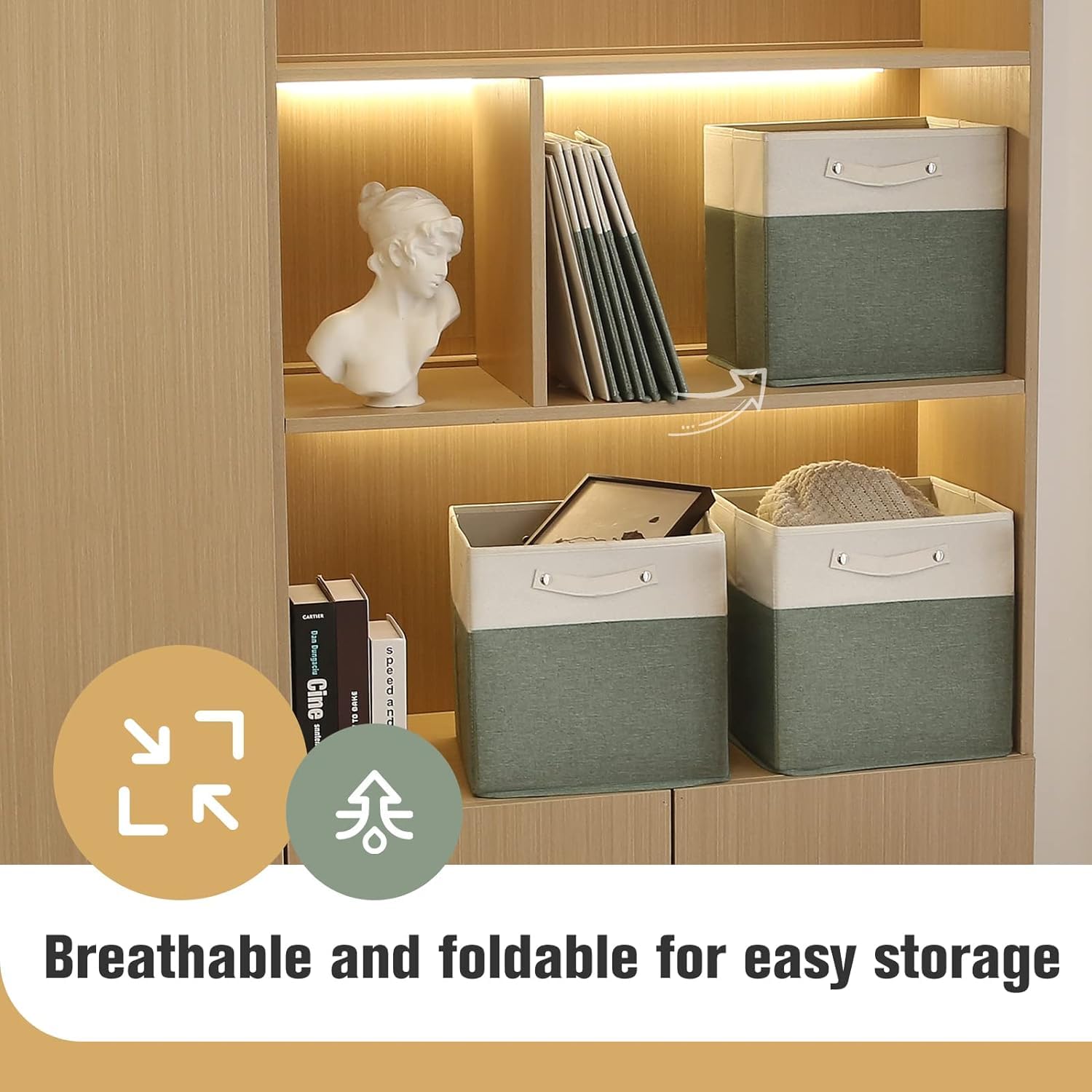 13x13x13 Storage Cube Bins 6 Pack (6 Count)