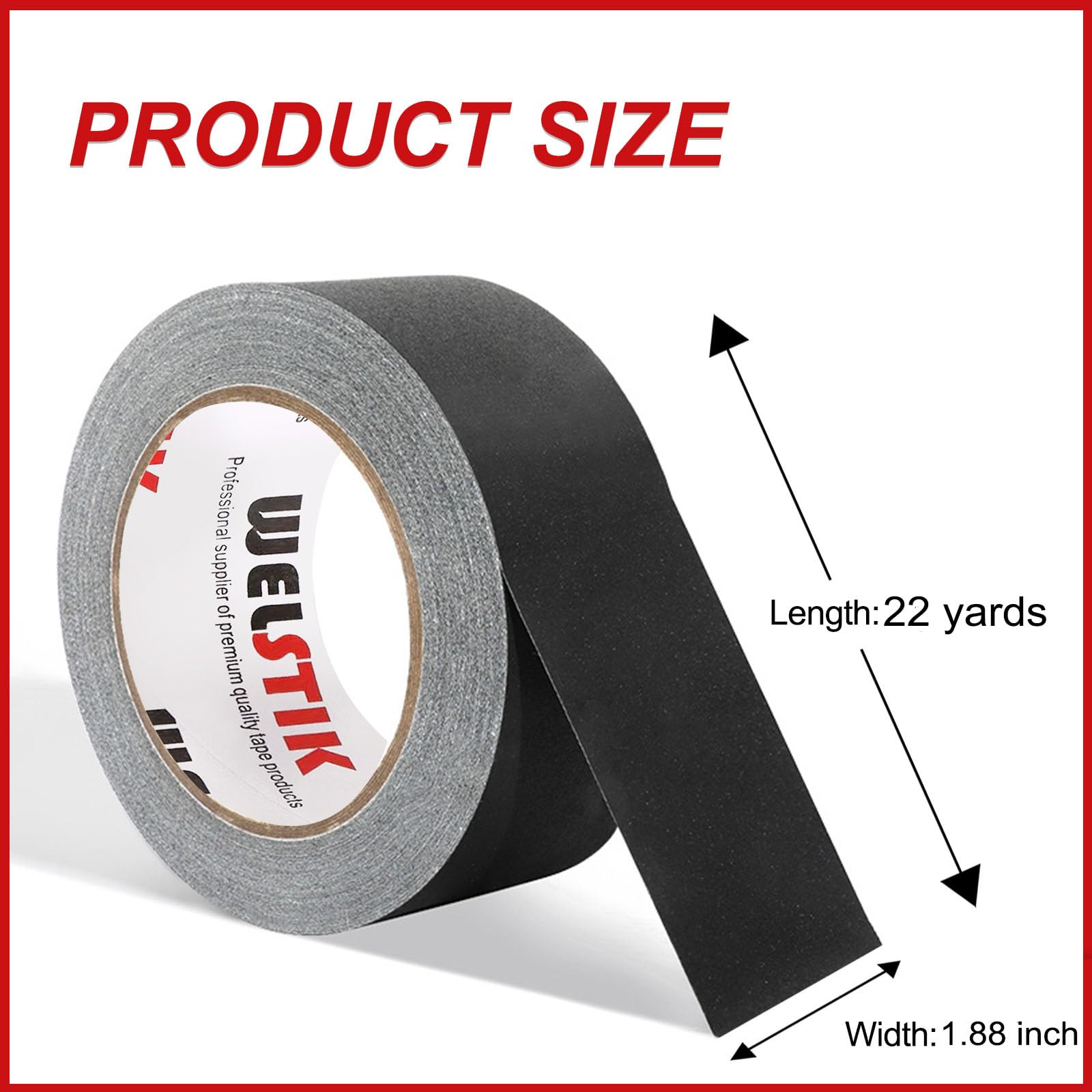 Non Reflective Black Upgraded Version Gaffers Tape (2 Count)