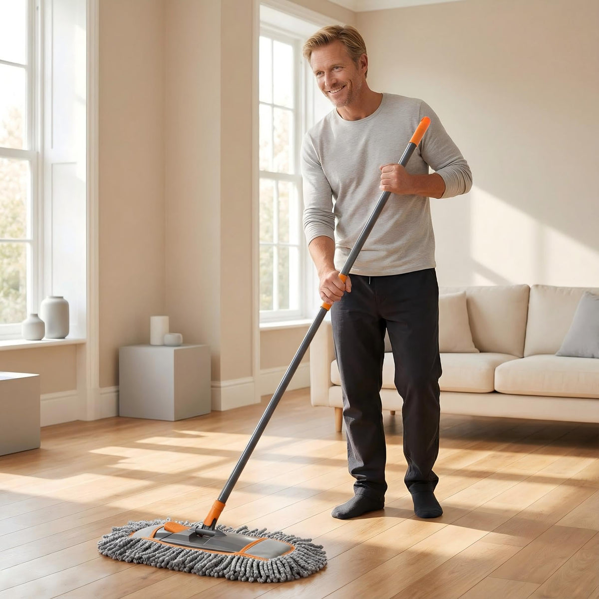 Microfiber Dust Mop for Hardwood Floor Cleaning - ModHome Supplies