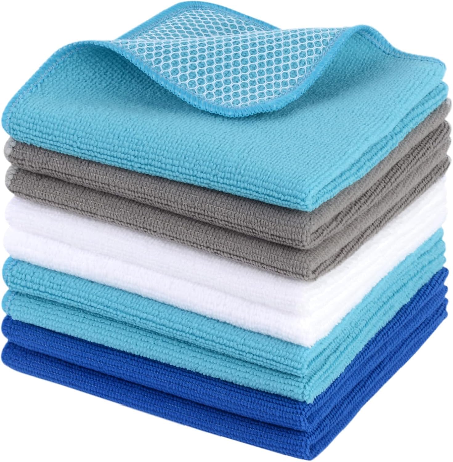 Dish Cloths for Washing Dishes with Scrub Side (9 Count)