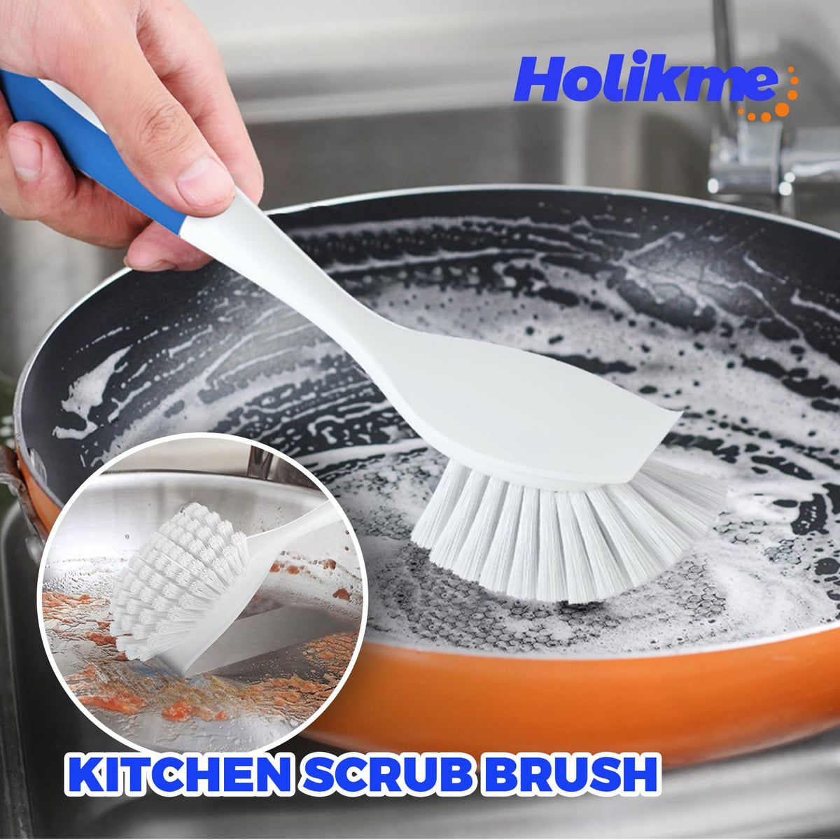 Dish Brush Cleaning Brush Set for Cleaning Groove Gap (6 Count)