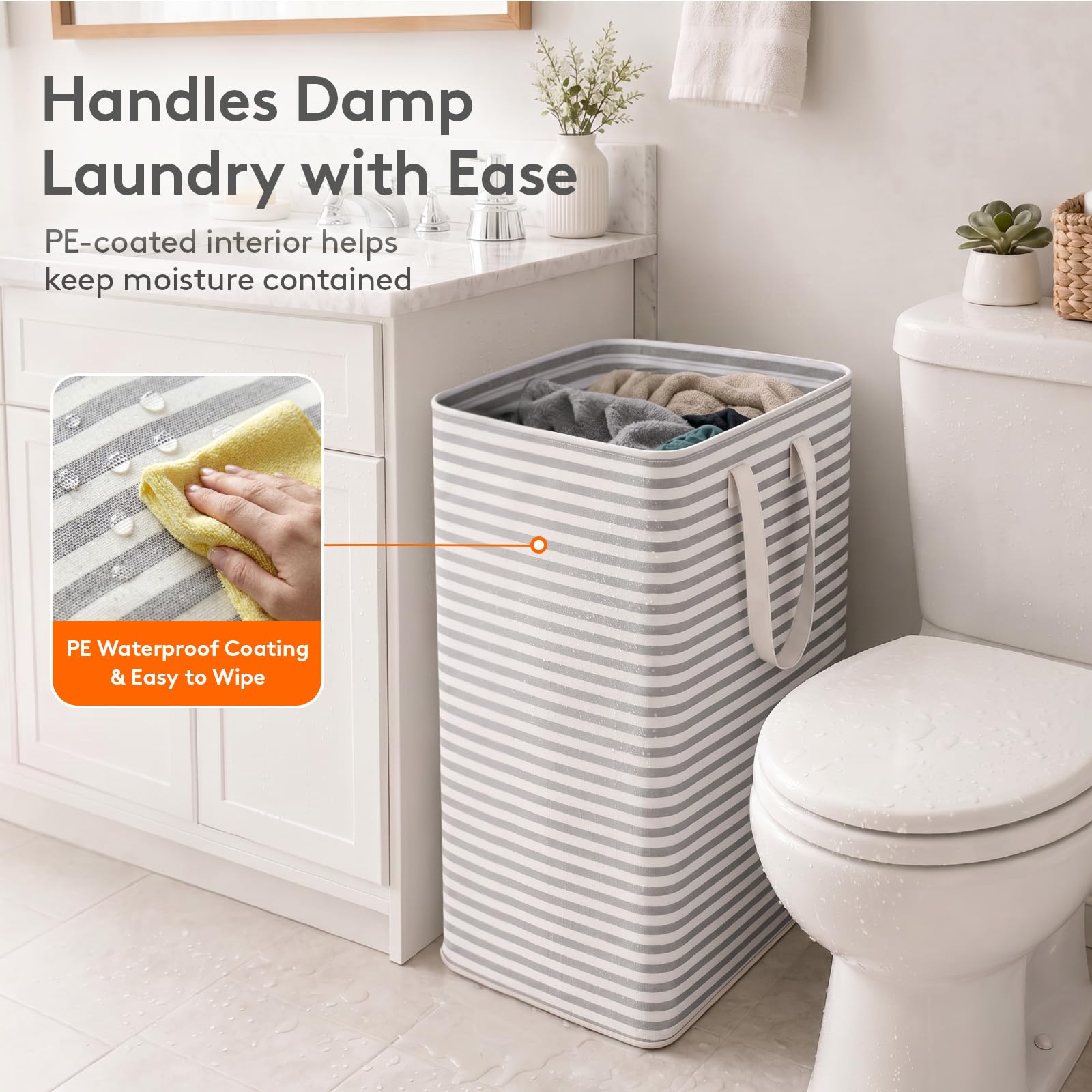 2 Pack Laundry Basket 80L Each (2 Count)