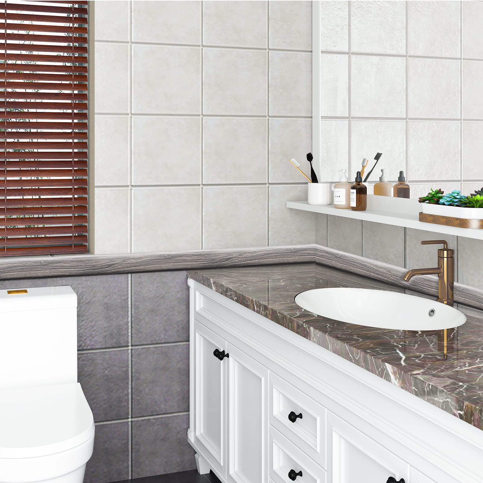 4 ft Vinyl Flat Floor Transition Strip (4 Foot)