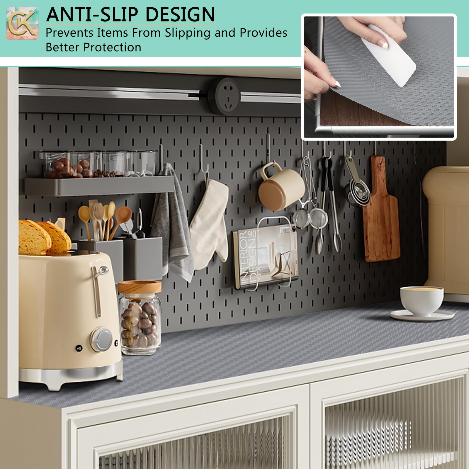 Self Adhesive Shelf Liner Kitchen Liner