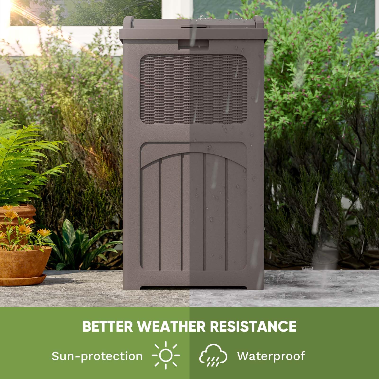 36 Gallon Outdoor Trash Can (2 Count)