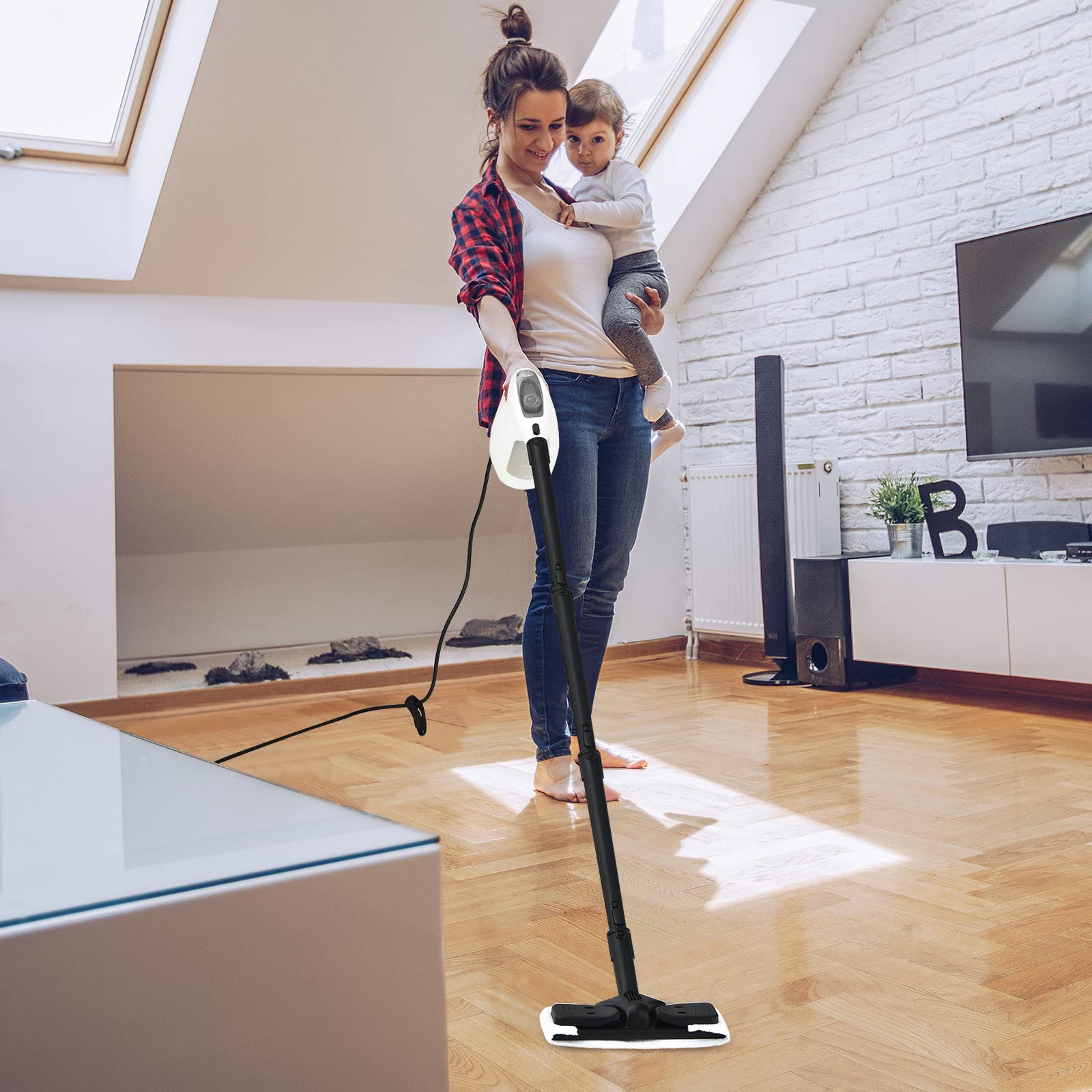 Handheld MultiPurpose Steam Cleaner with 17 Pieces