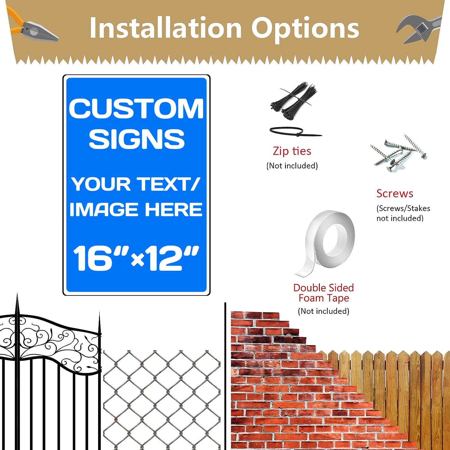 custom parking sign
