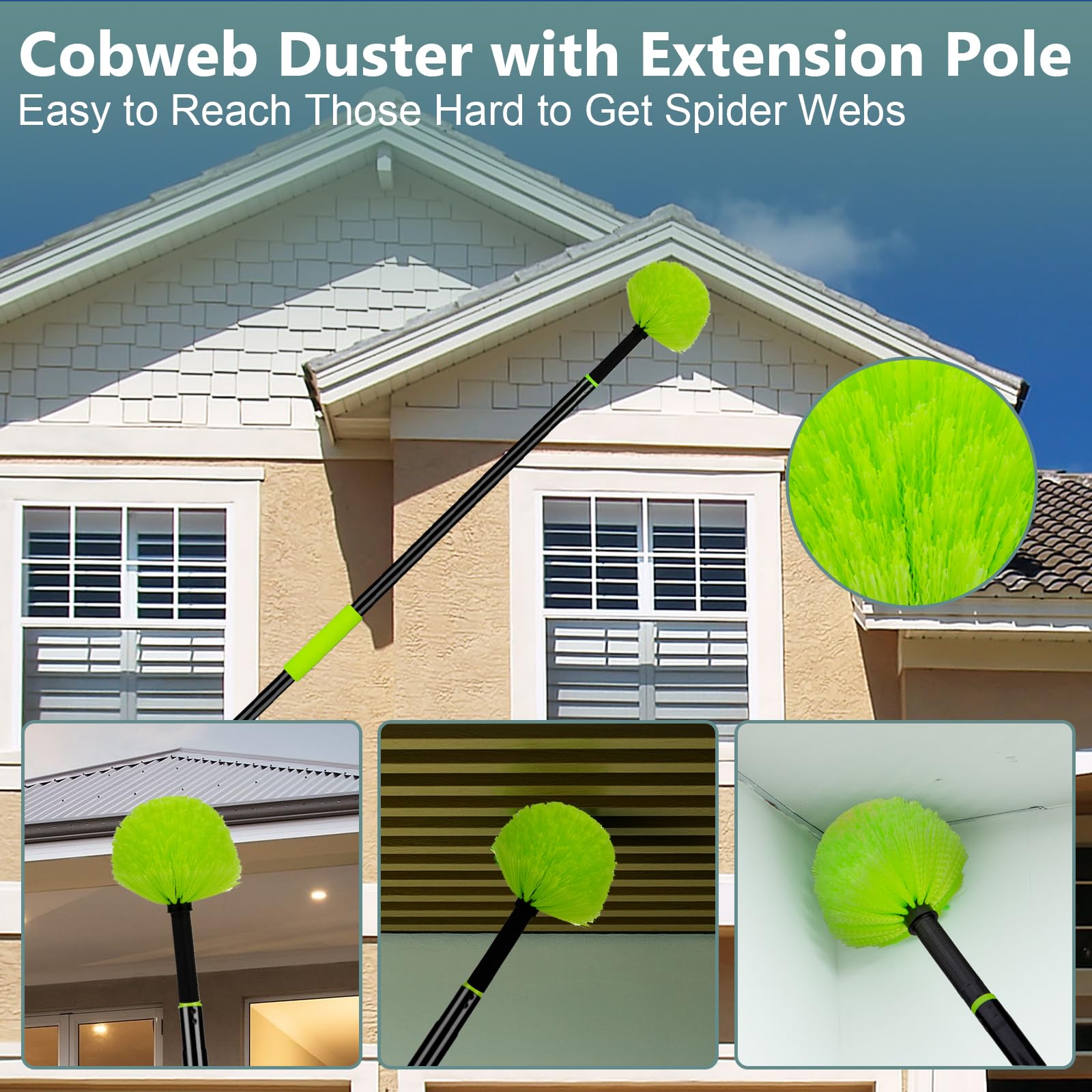 8 Ft Microfiber Duster with Extension Pole