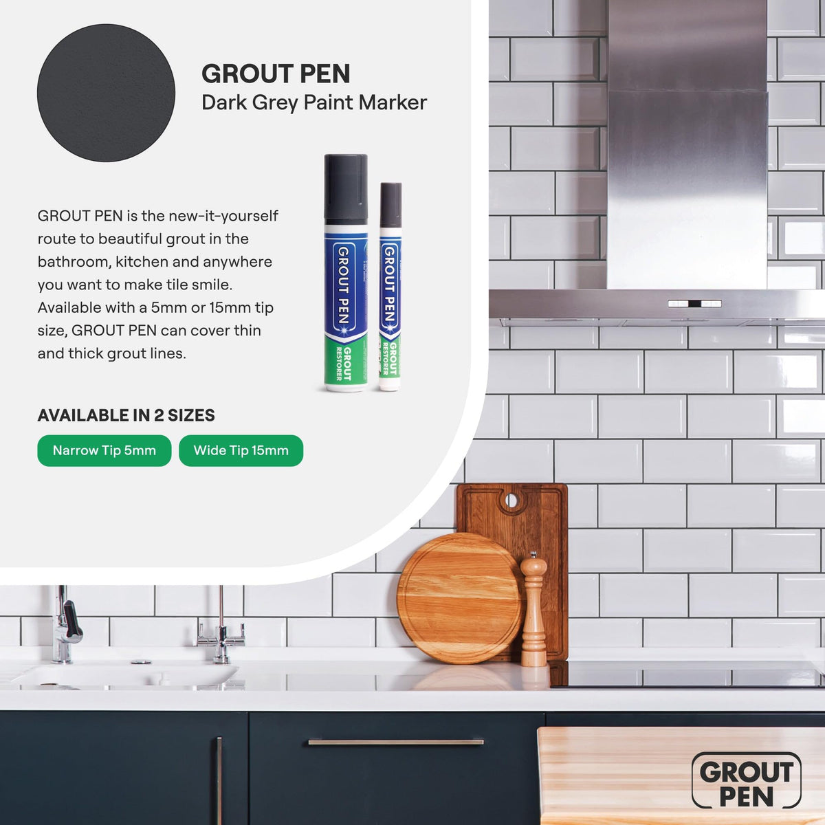 Grout Pen Dark Grey Tile Grout Paint Marker