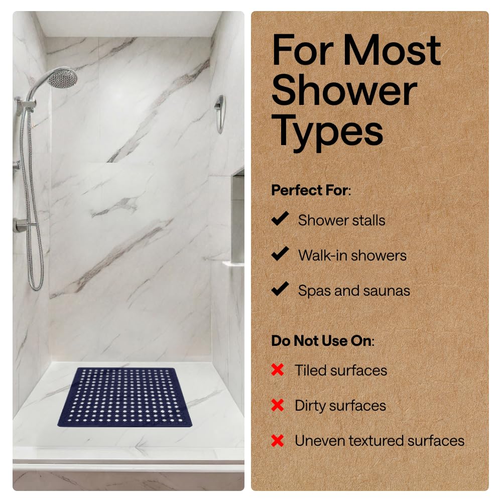 Patented Square Shower Stall Mat