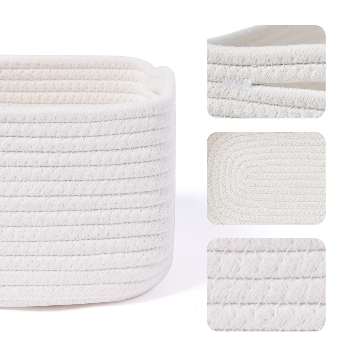 Small Storage Baskets for Organizing (3 Count)