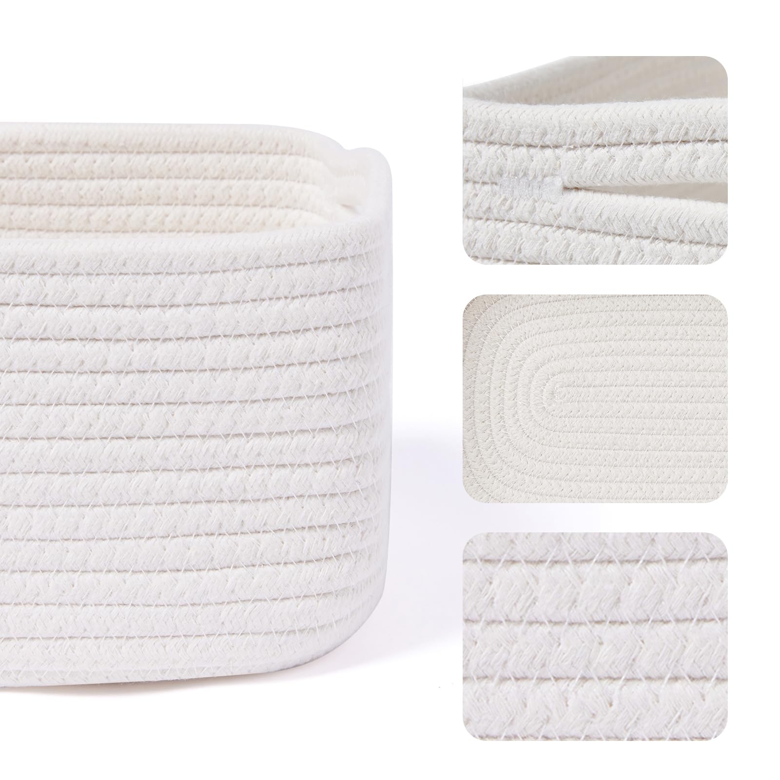 Small Storage Baskets for Organizing (3 Count)