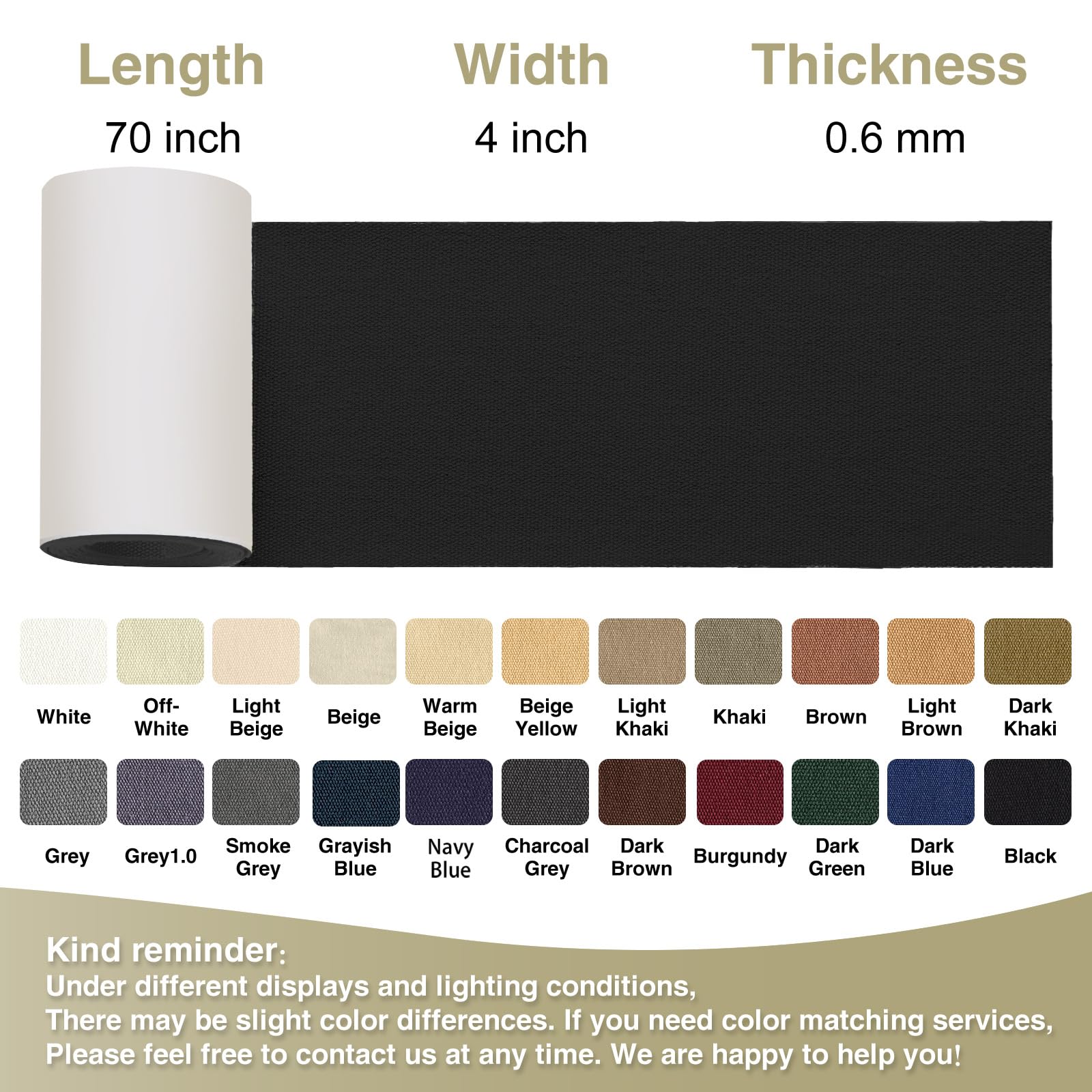 Canvas Repair Tape 4×70 Inch Waterproof Self