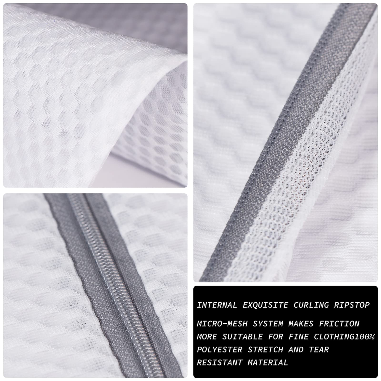 Extra Large Honeycomb Mesh Laundry Bag125gsm Net Fabric Durable and Reusable Delicate Wash Bag (3 Count)