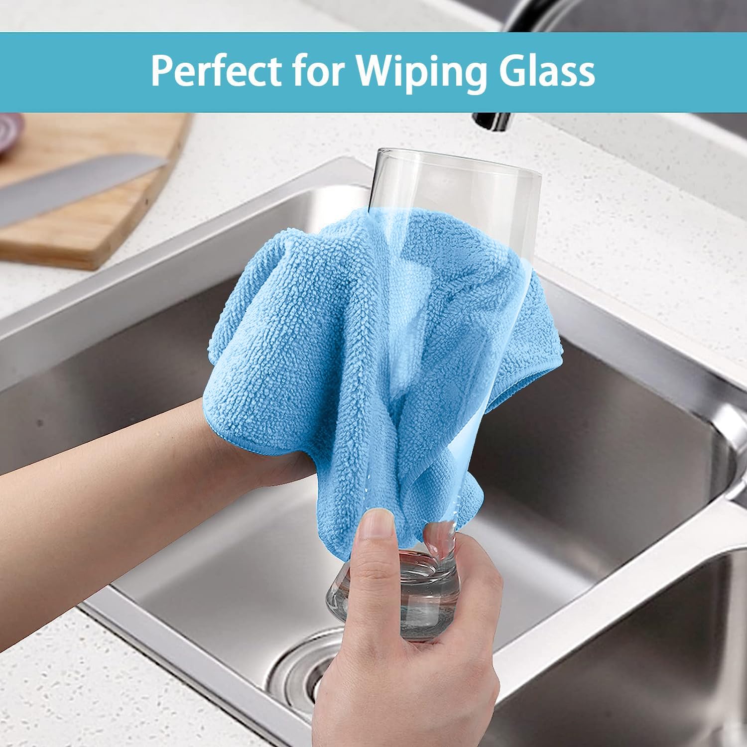 Blue Cleaning Rags 5 Pack (5 Count)