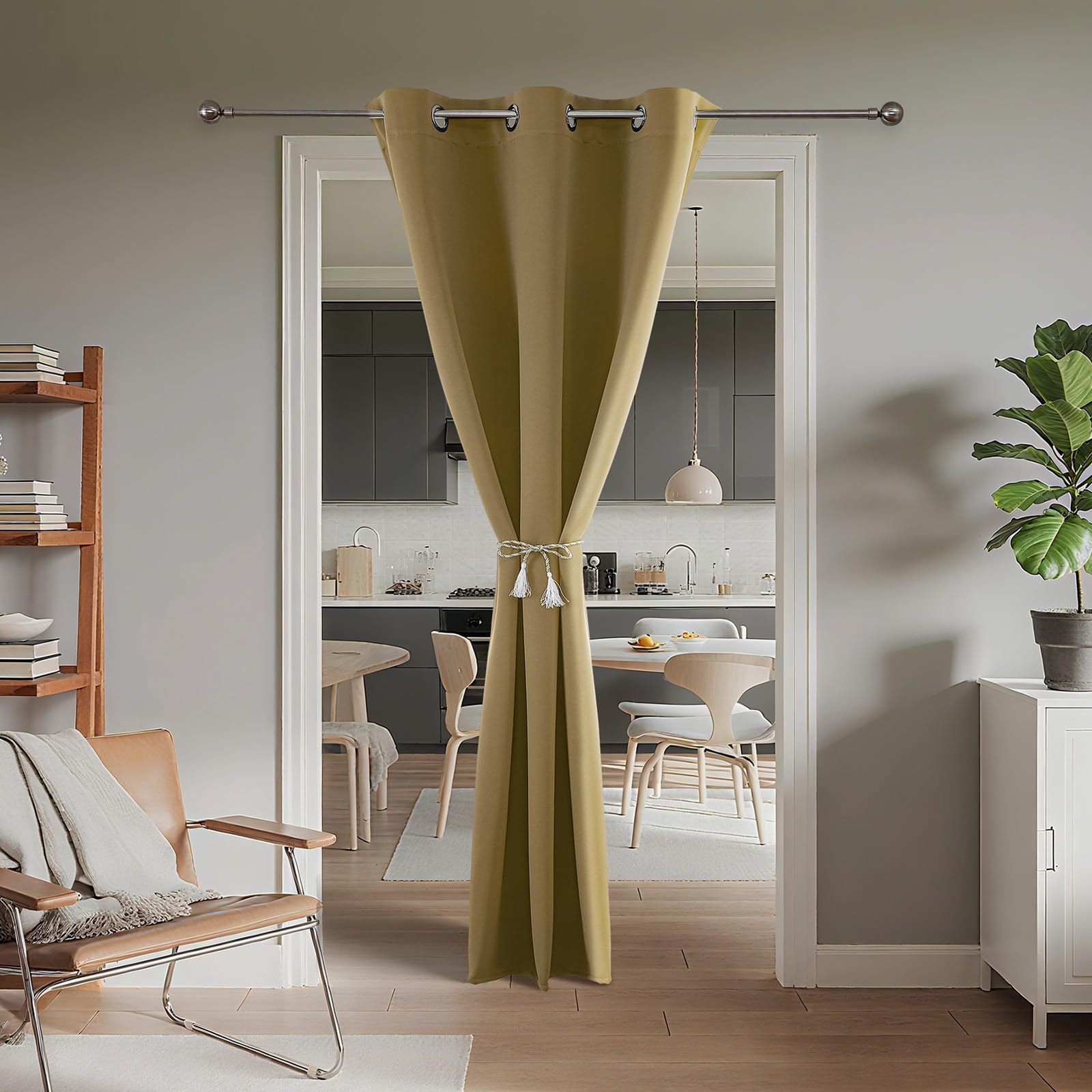 Door Curtain Blackout Curtains for Doorway Privacy Closet Drapes